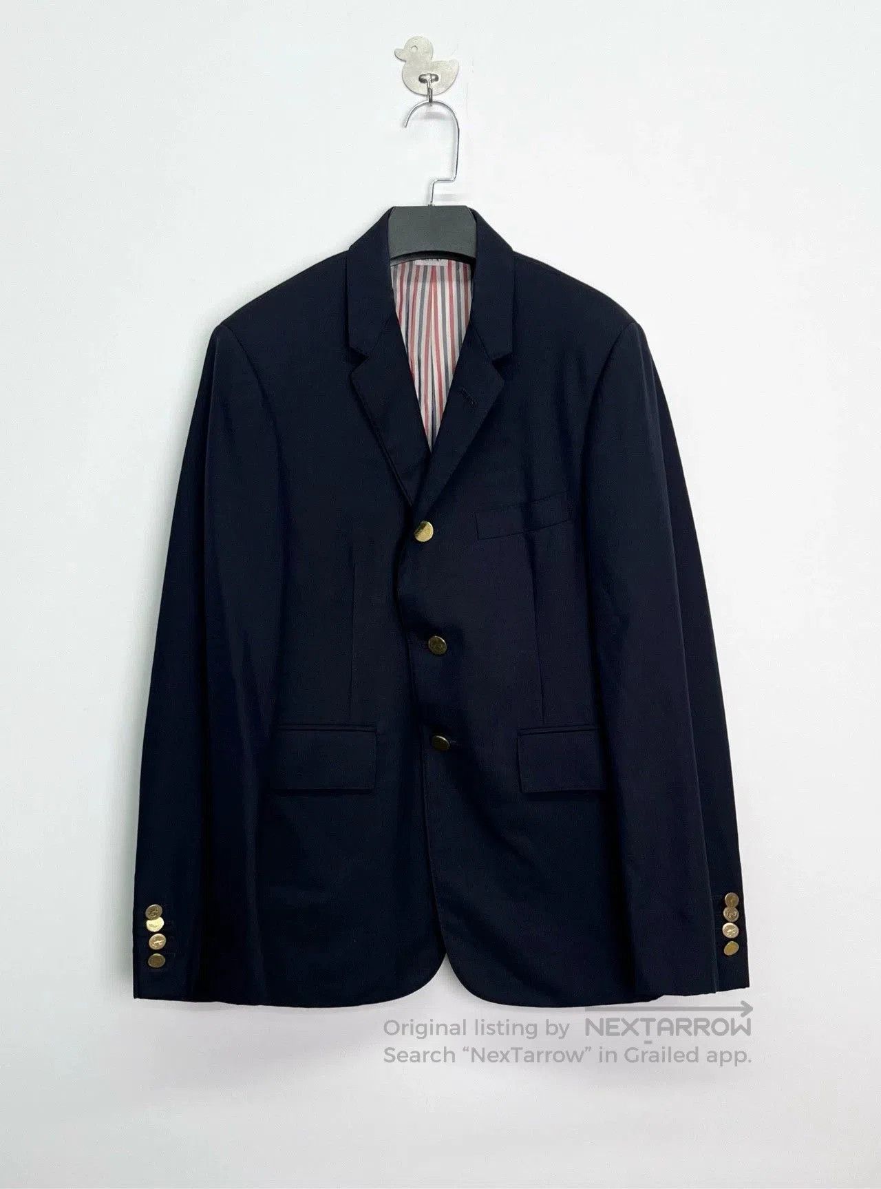 Thom Browne Thom Browne Navy Anchor Button Blazer. Size US M / EU 48-50 / 2 - 1 Thumbnail