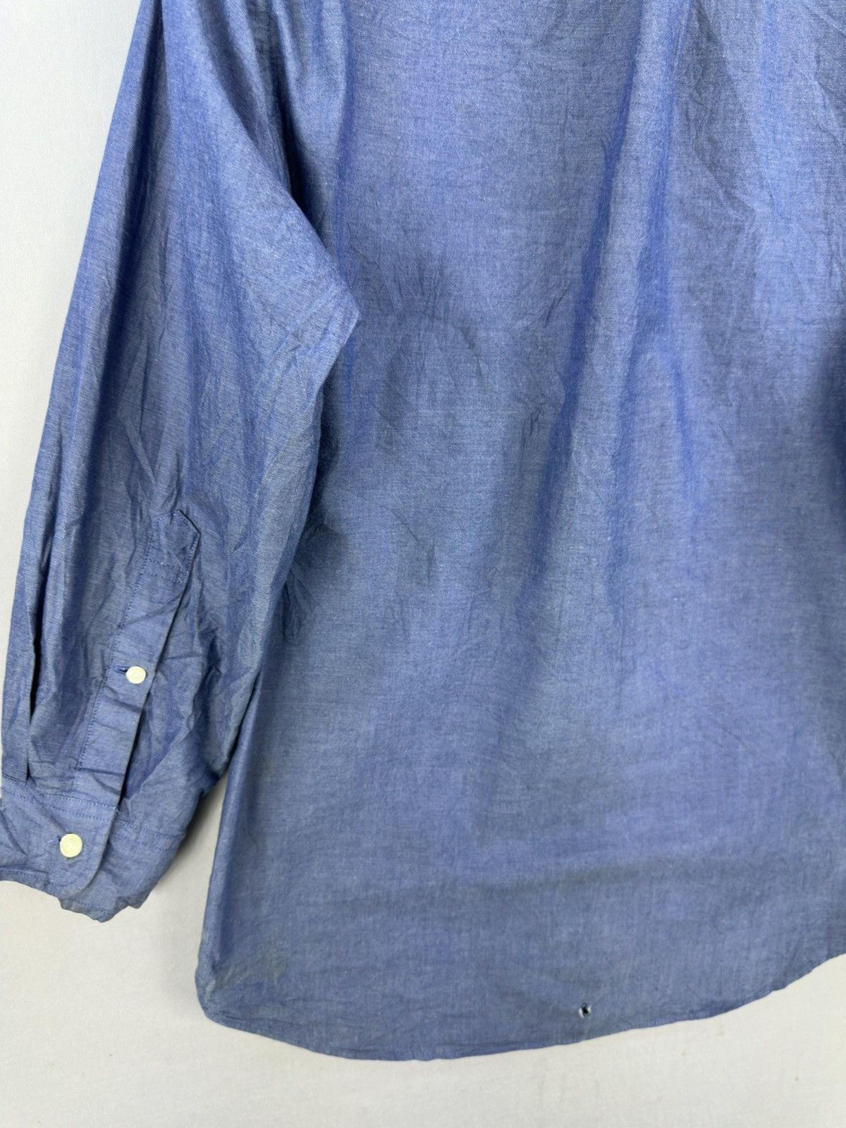 Japanese Brand J. Crew Distressed Plain Flannel Shirt Size US M / EU 48-50 / 2 - 6 Thumbnail