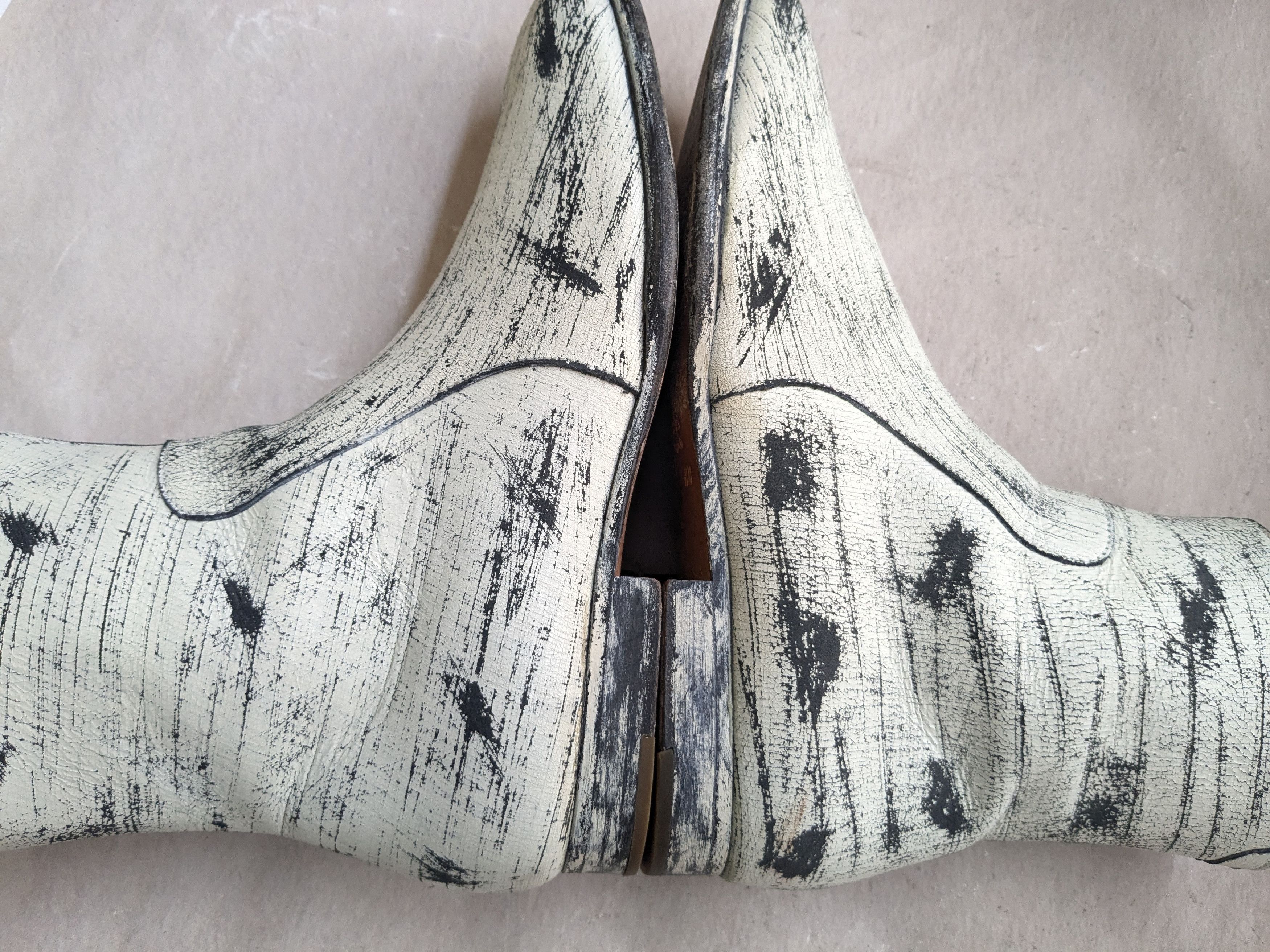 H&M × Maison Margiela Maison Margiela H&M Side Zip Boots White Black 9 42 Size US 9 / EU 42 - 9 Thumbnail