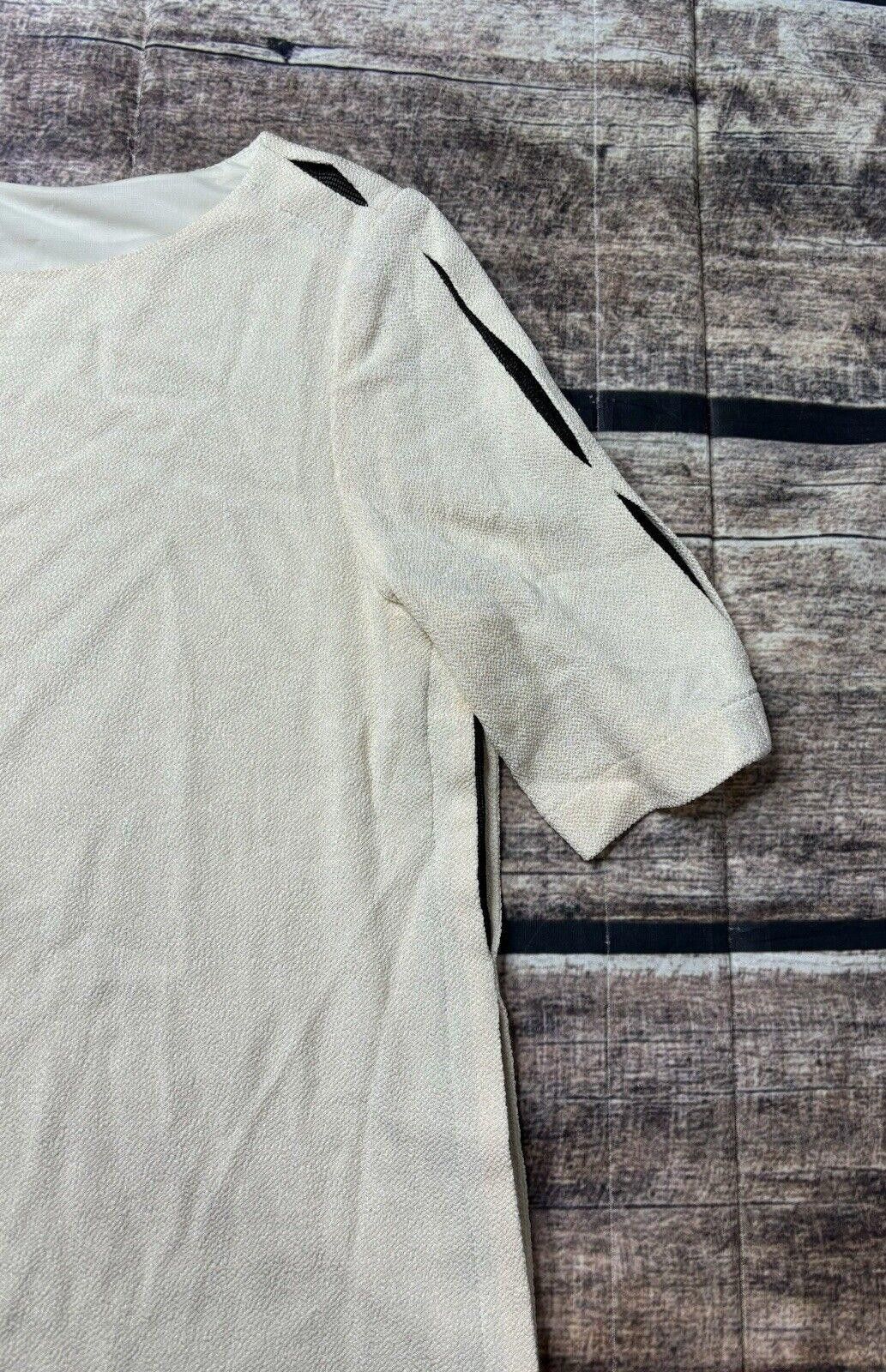 Rag & Bone Rag & Bone Blouse Top Women's Medium Ivory Net Slit USA Size M / US 6-8 / IT 42-44 - 7 Thumbnail