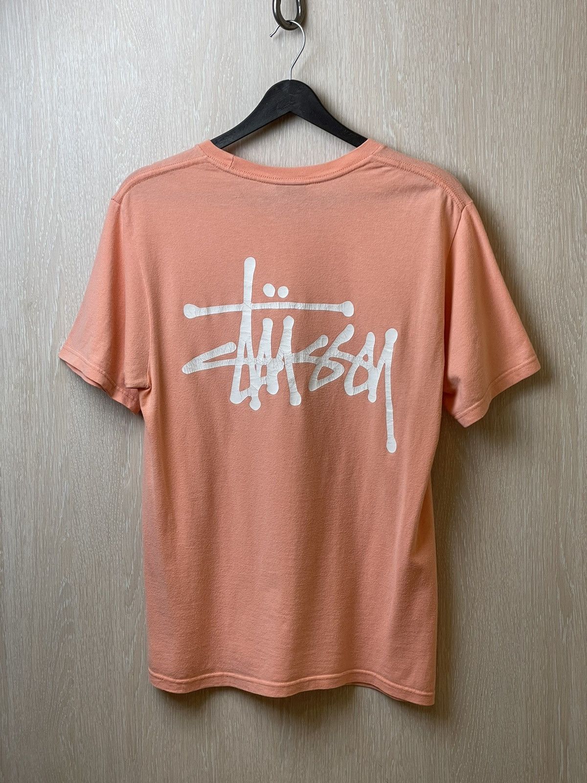 Stussy Stussy Big logo Pink T-shirt Size US S / EU 44-46 / 1 - 1 Thumbnail
