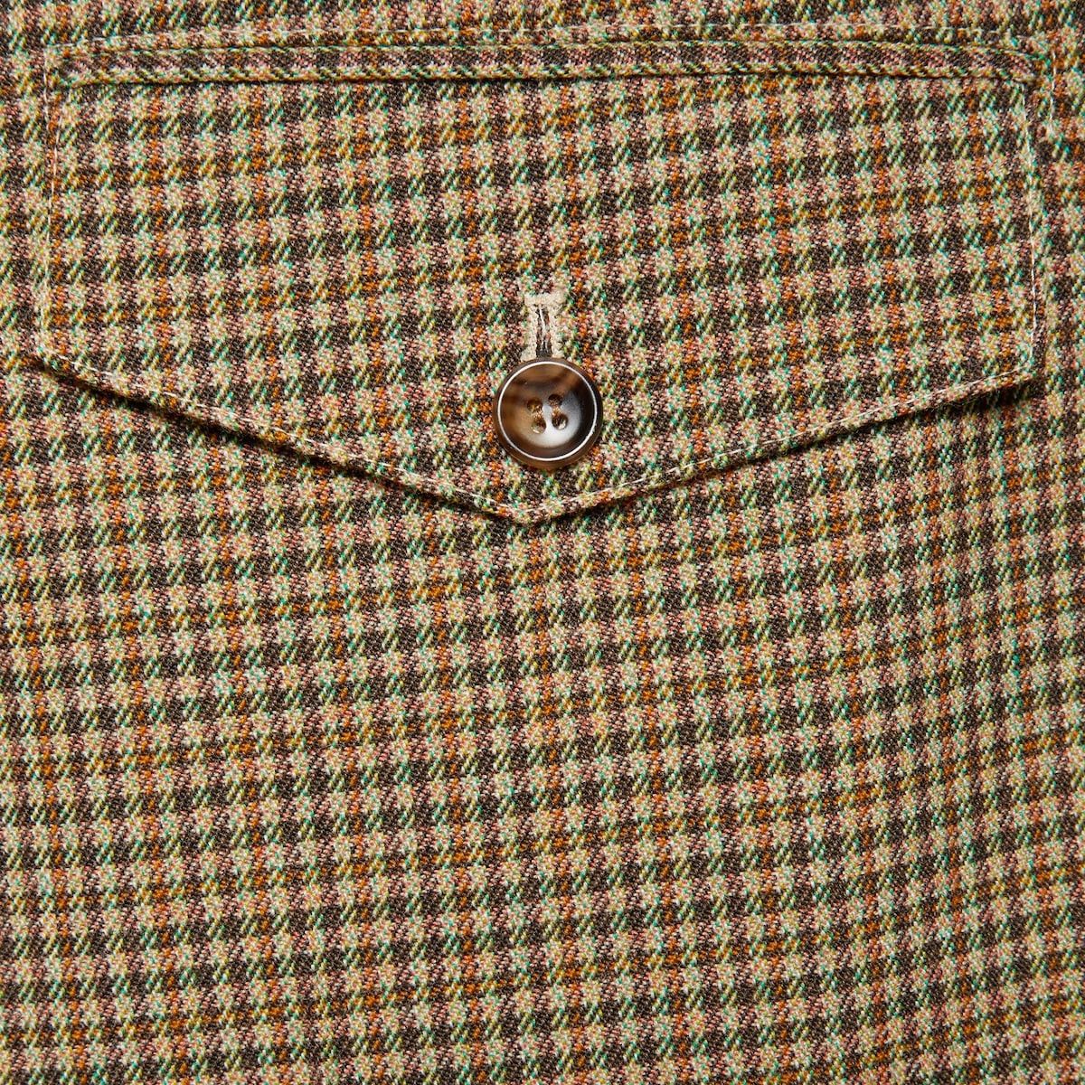 Gucci o1loc1c0925 Check Wool Pant With Patch in Brown Size US 30 / EU 46 - 2 Thumbnail