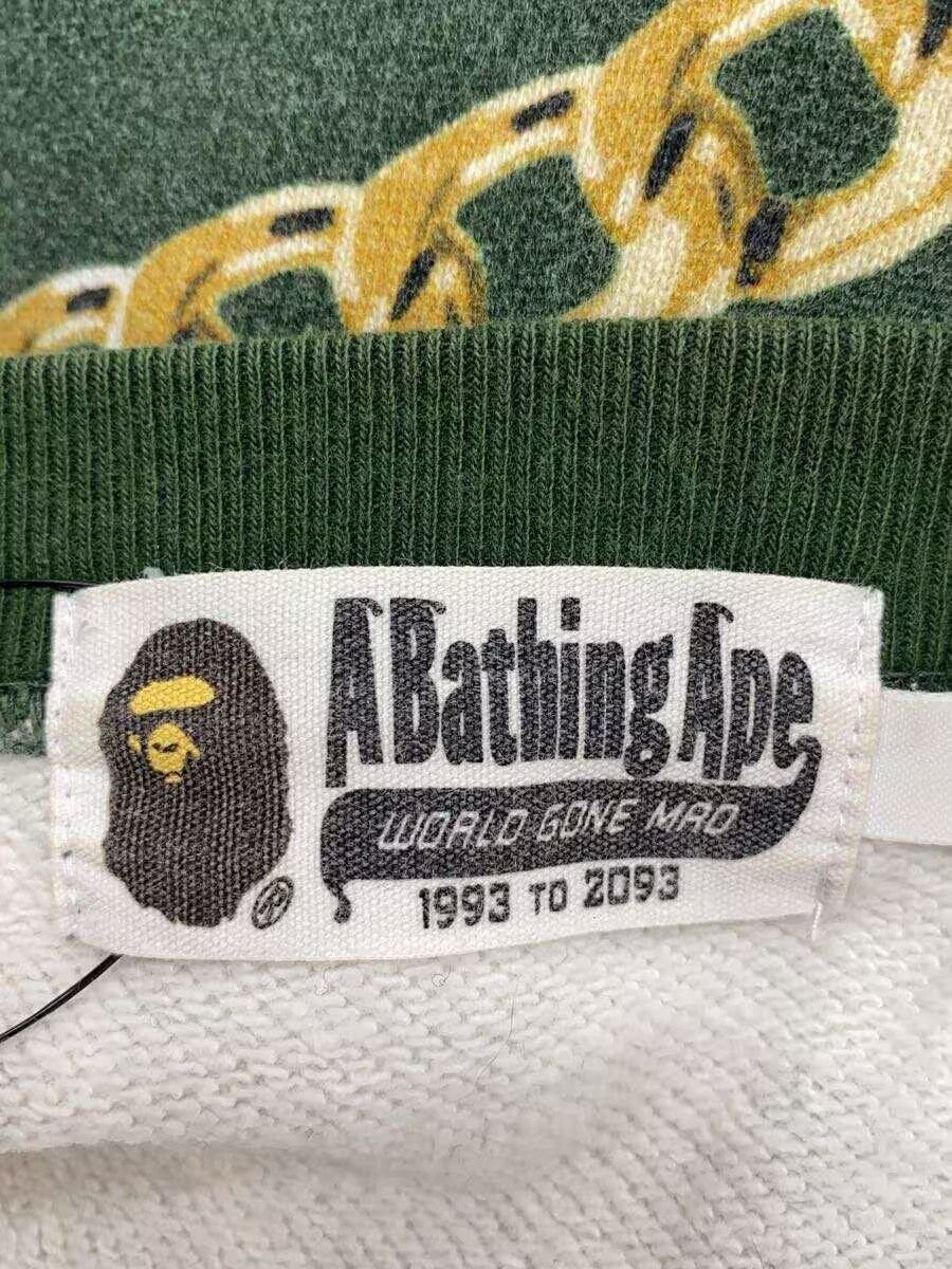 Bape A Bathing Ape Whole Pattern Cotton Sweatshirt Green Size US L / EU 52-54 / 3 - 3 Thumbnail