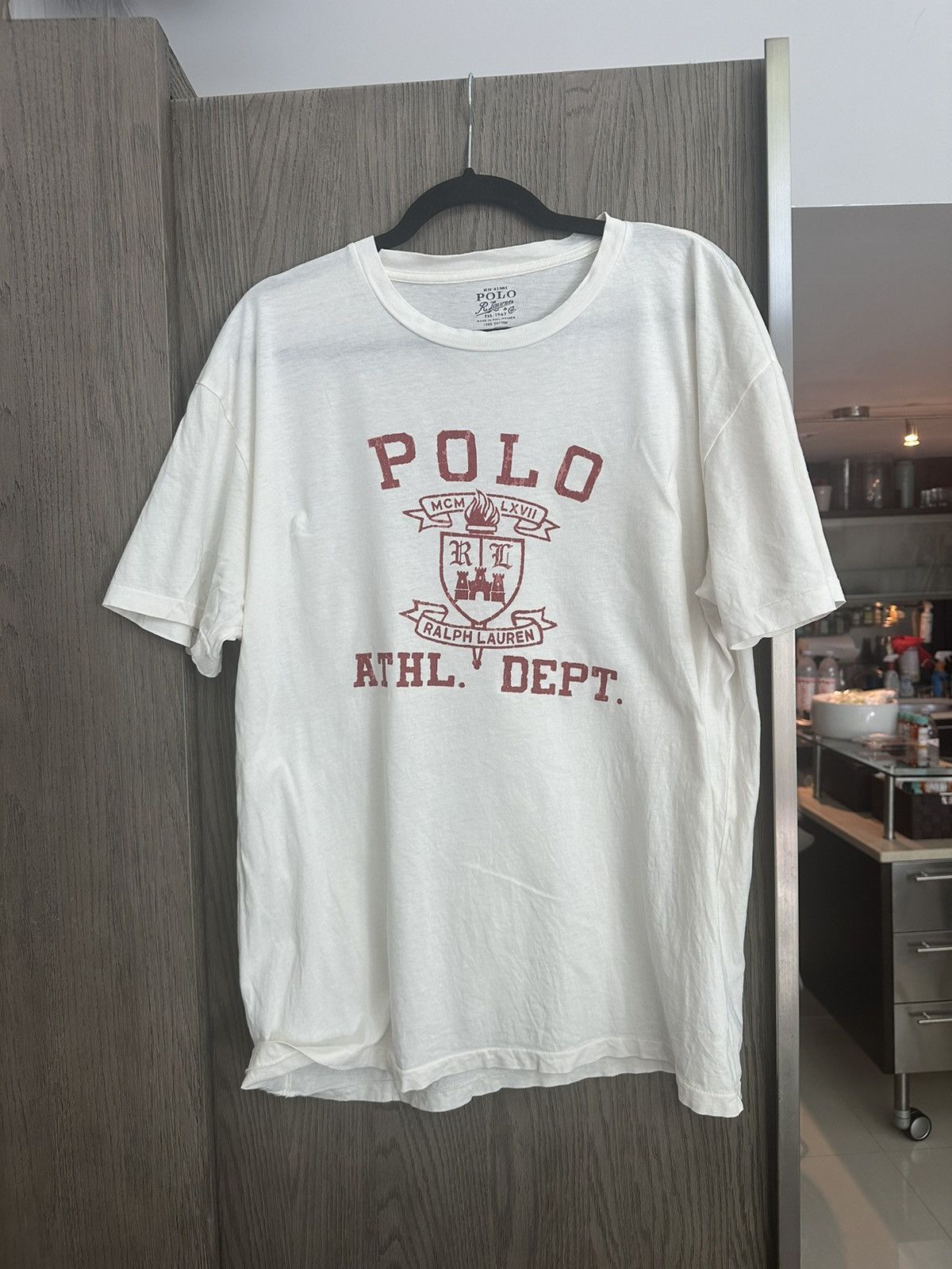 Vintage Polo Ralph Lauren Athletic Dept. T-shirt Size US L / EU 52-54 / 3 - 1 Thumbnail