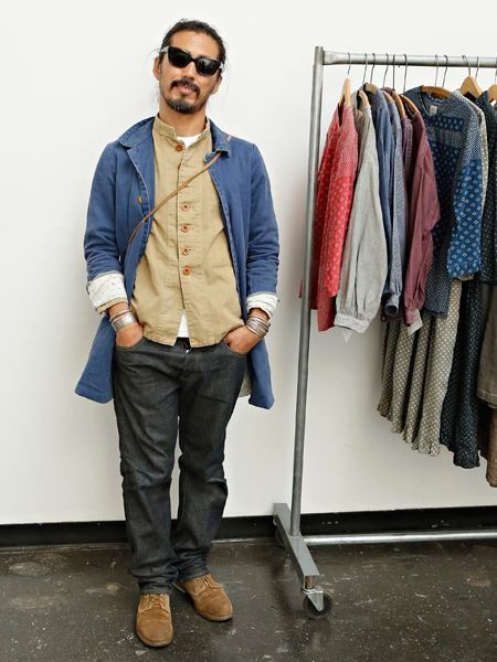 Visvim SS14 Mies Coat Indigo Blue Size US M / EU 48-50 / 2 - 4 Thumbnail