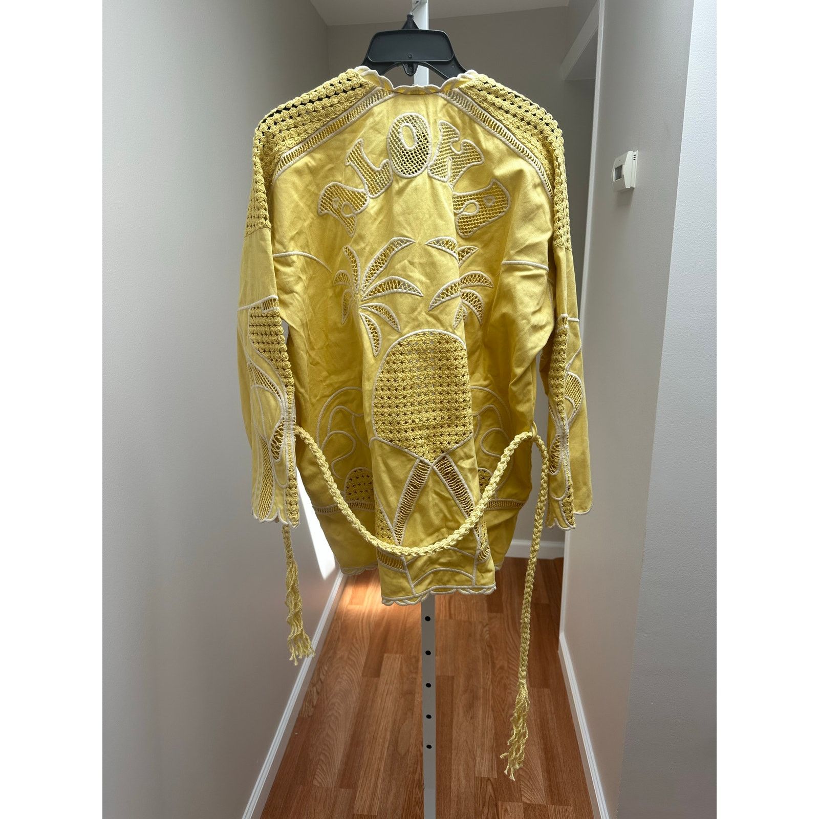 Maje NEW NWT Maje ‘ALOHA’ Embroidered Kimono Jacket Yellow 40 Size L / US 10 / IT 46 - 6 Thumbnail