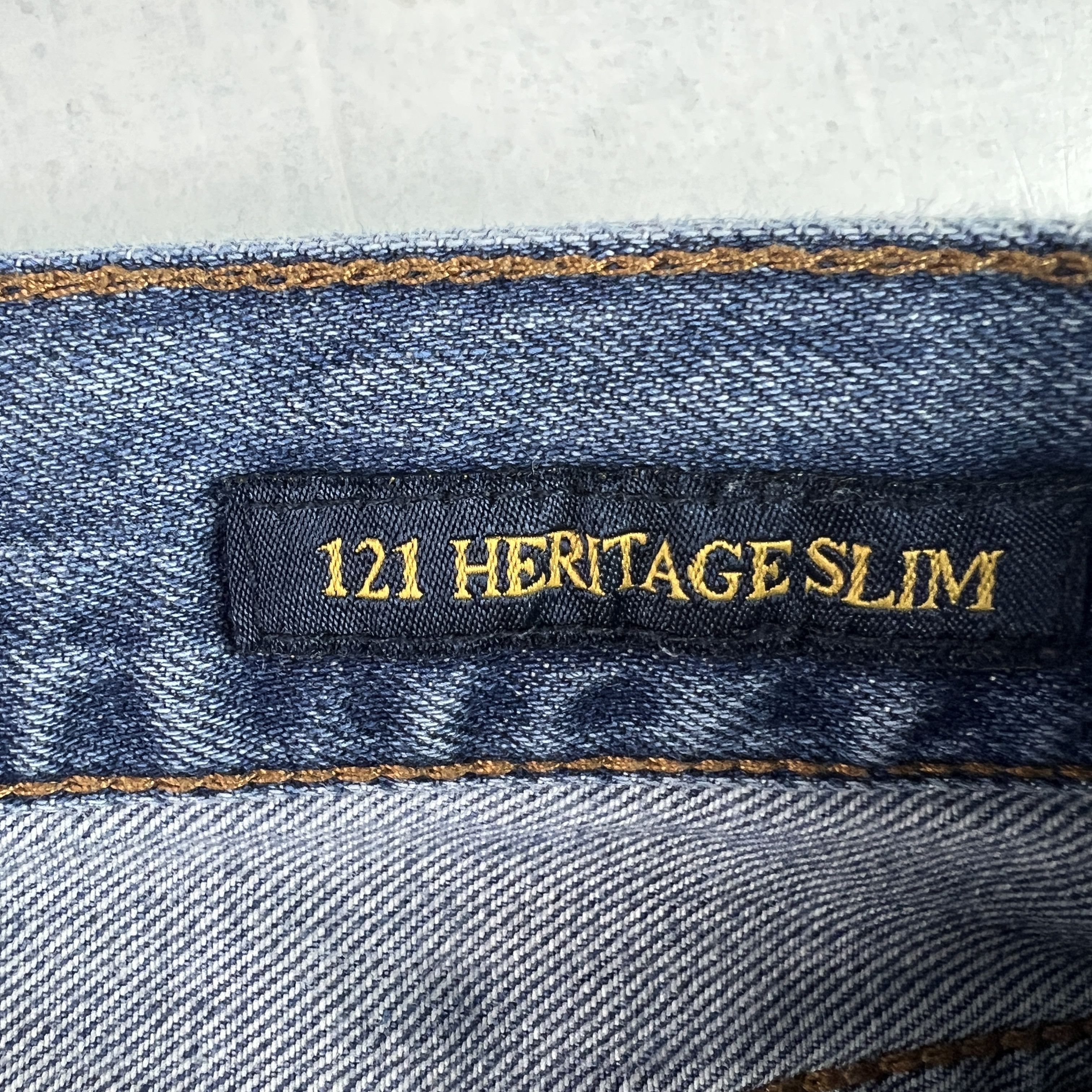 Lucky Brand Lucky Brand Jean 121 Heritage Slim Straight Blue Faded Denim Size US 34 / EU 50 - 9 Thumbnail