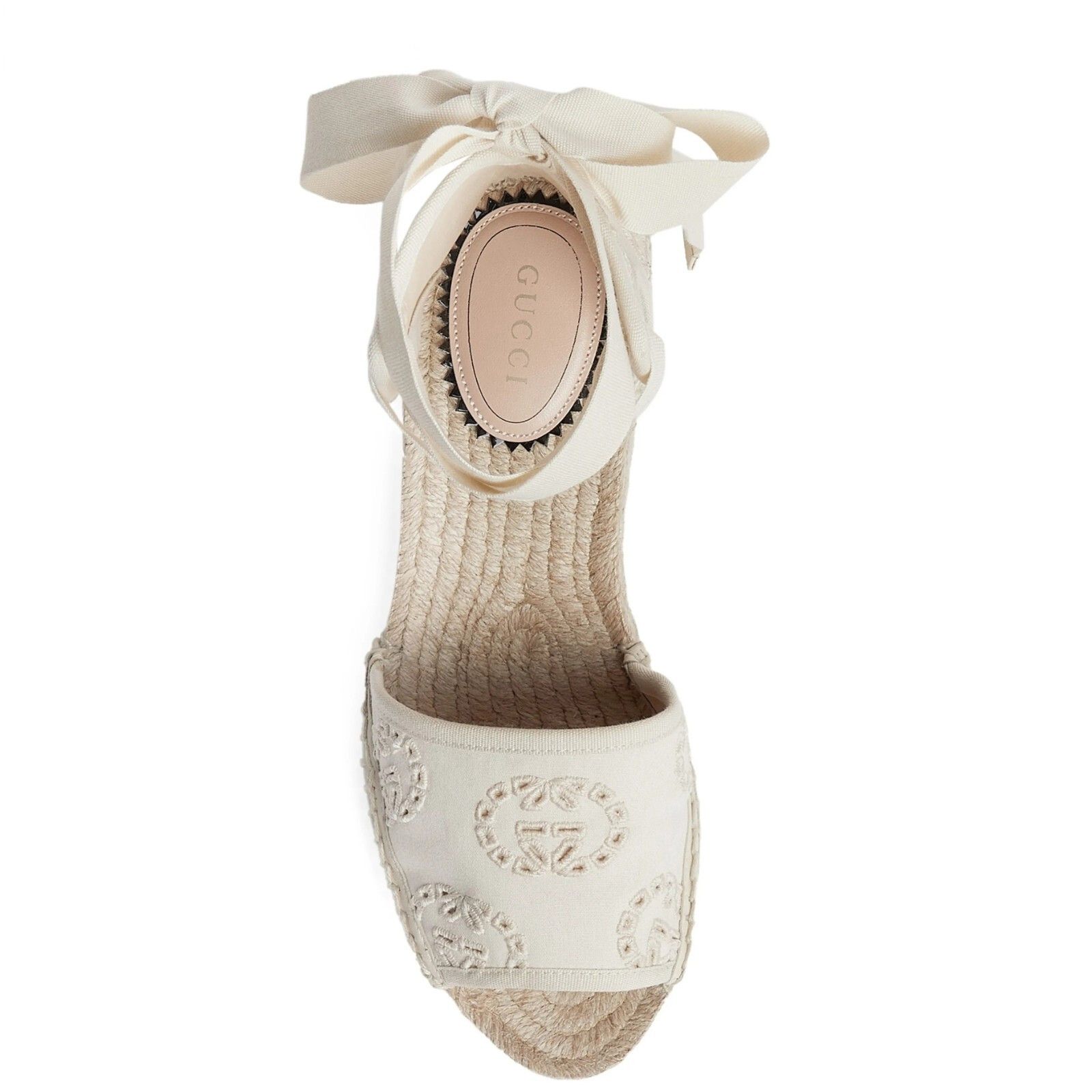 Gucci Damita Espadrille Wedge Sandal in Ivory EU 40 / US 10 $1050 Size US 10 / IT 40 - 3 Thumbnail