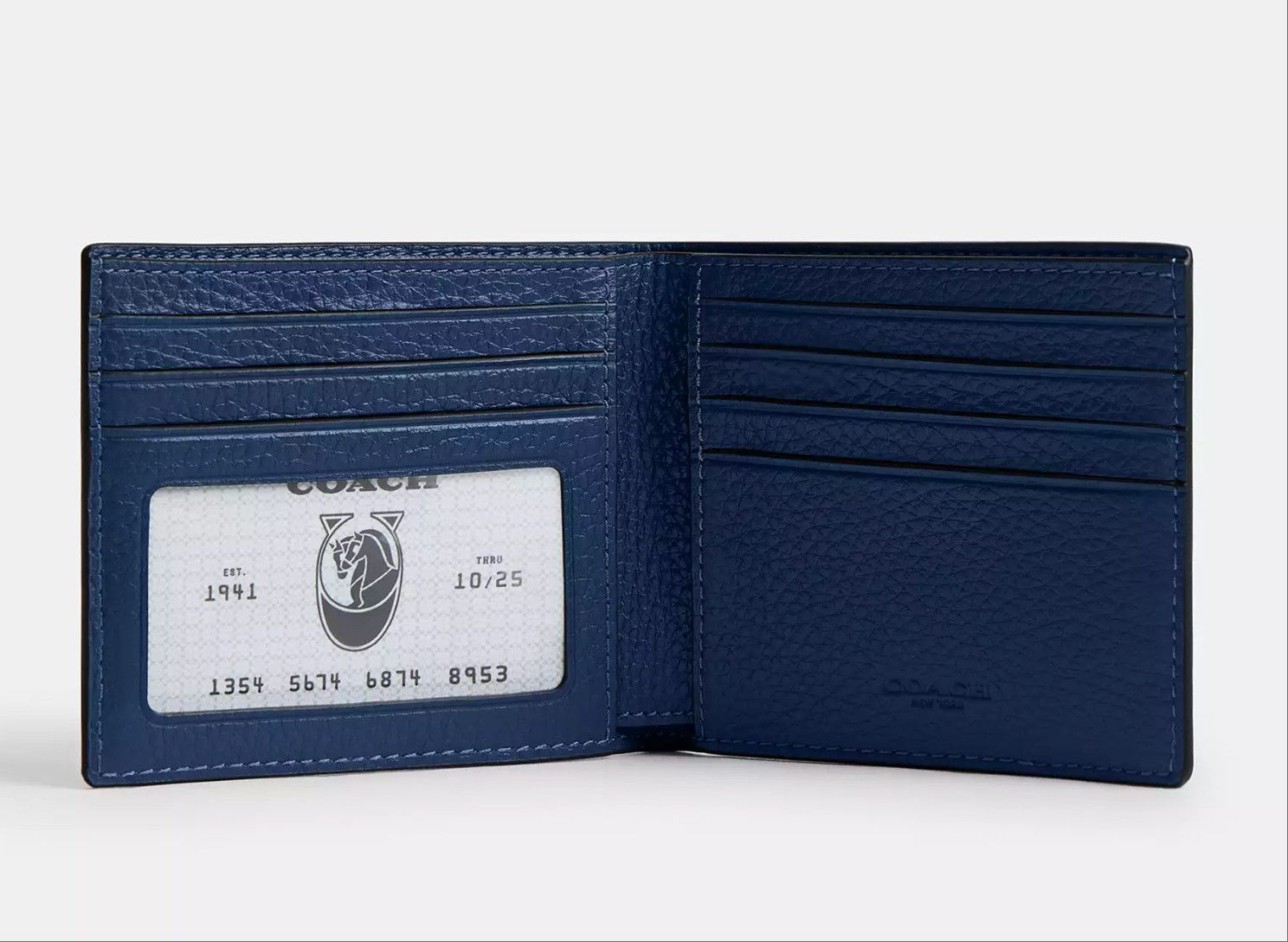 Coach Id Billfold Wallet With Varsity Stripe CDC89 Size ONE SIZE - 7 Thumbnail