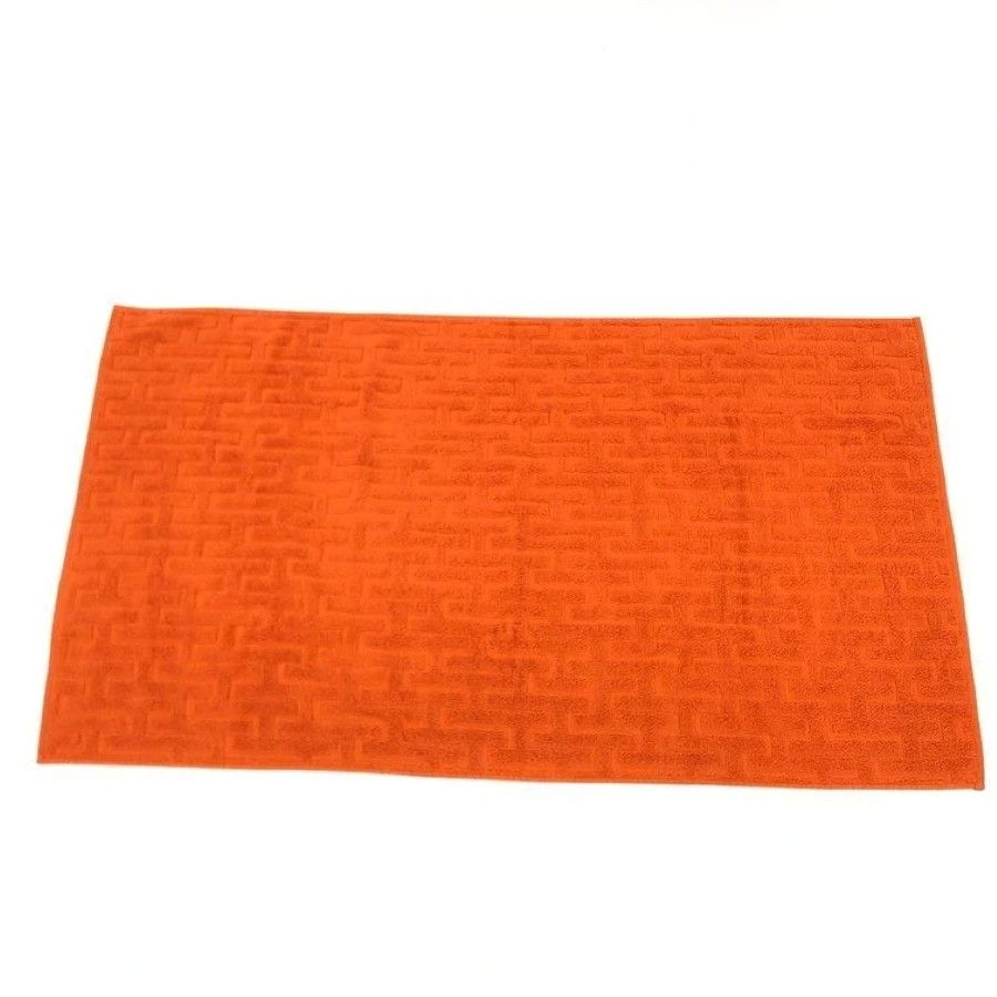 Hermes Hermès Labyrinthe Guest Towel 40x60 cm Orange Cotton Terry Size ONE SIZE - 2 Thumbnail
