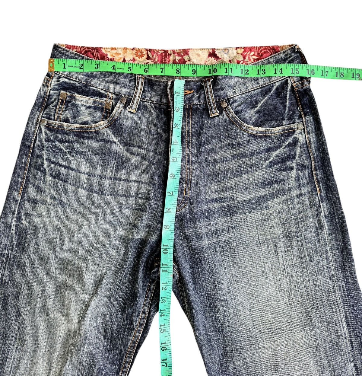 Japanese Brand ⚡️⚡️Japanese Brand Embroidery Fish Koi Denim Jeans Size US 30 / EU 46 - 14 Thumbnail