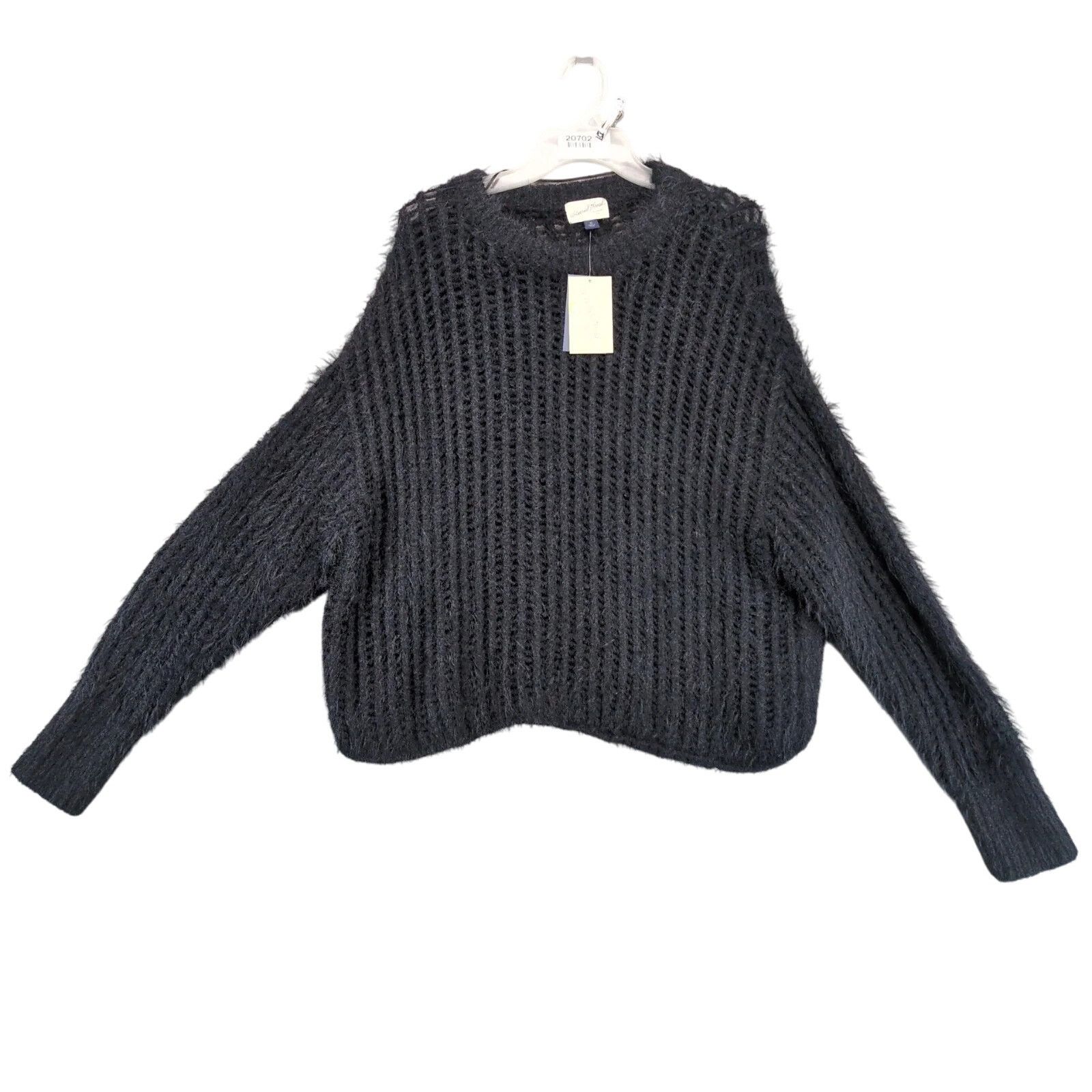 Other NWT Universal Thread Black Fuzzy Open Chunky Knit Sweater XL Size XL / US 12-14 / IT 48-50 - 1 Thumbnail
