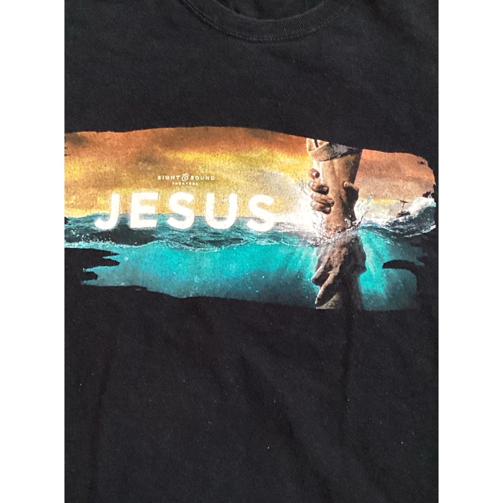 Vintage VINTAGE Jesus Movie Graphic Shirt XL Men Black Cotton 2020 Movie Theme Jesus Print T-Shirt Mens XL Cut Tag Size US XL / EU 56 / 4 - 2 Thumbnail