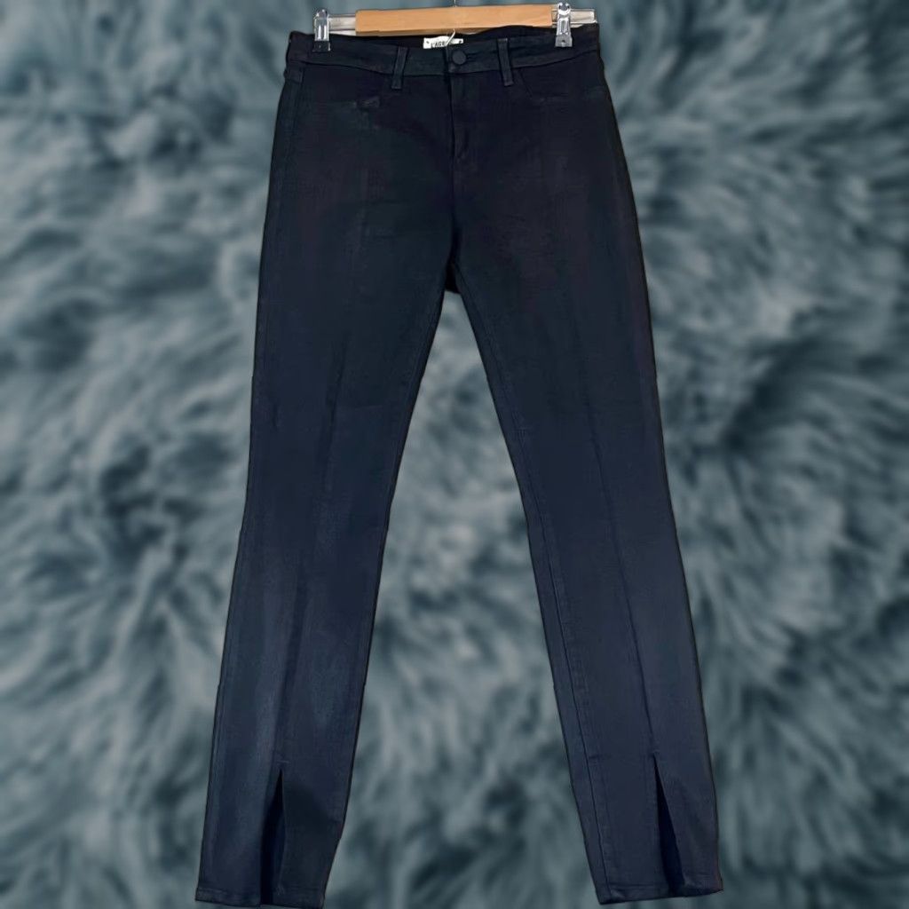 L'AGENCE L'AGENCE Jeans Slim Women's 29 Black Made In USA Waxed Look Flared Slimming USA Womens Pants Size 29 Black L'AGENCE Jeans Size 29" - 1 Thumbnail