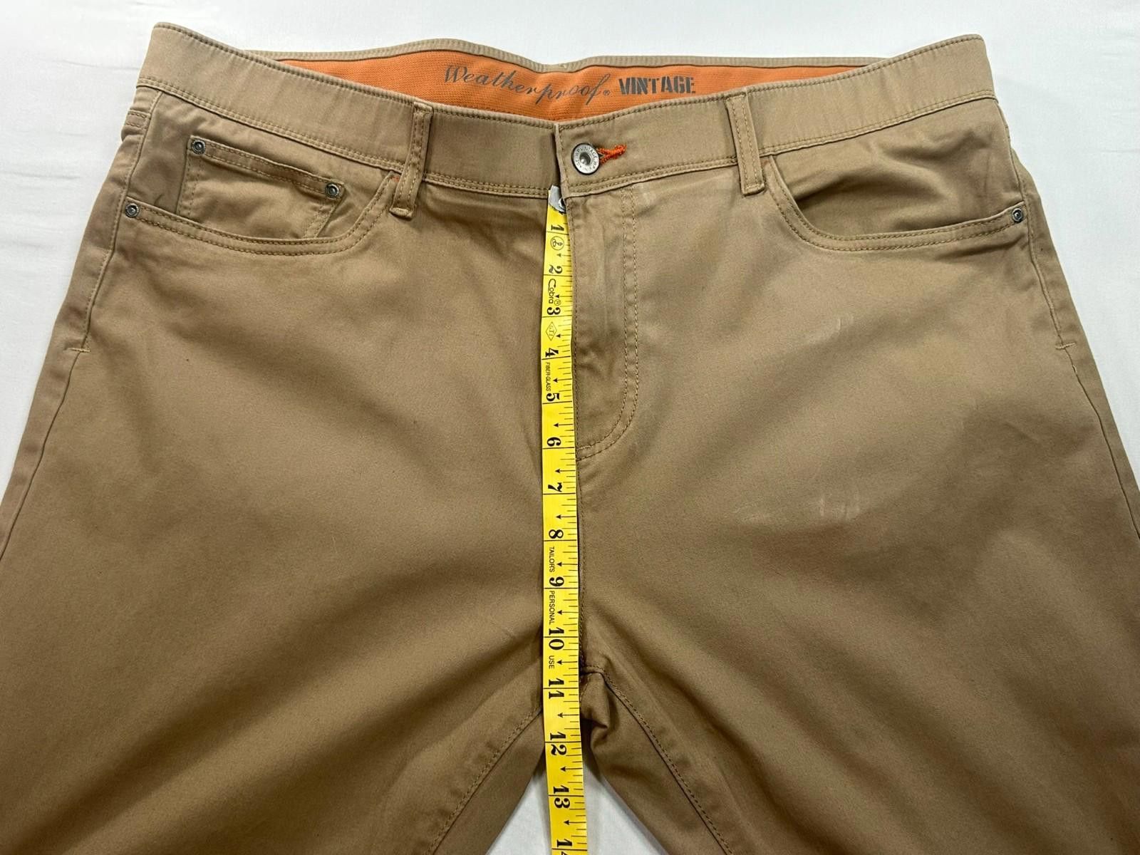 Weatherproof Weatherproof Vintage Cotton Straight Chinos Brown Mens 40/32 Size US 40 / EU 56 - 4 Thumbnail