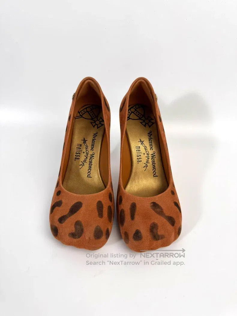Vivienne Westwood Vivienne Westwood Orange Cat Paw Velvet High Heel Shoes Size US 4.5 / IT 34.5 - 2 Thumbnail