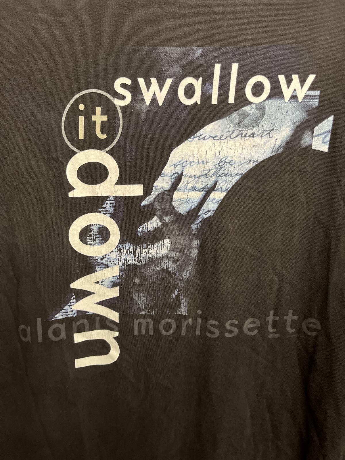 Other VTG Alanis Morissette T-shirt Swallow it Down 1998 Tee - L Size US L / EU 52-54 / 3 - 4 Thumbnail