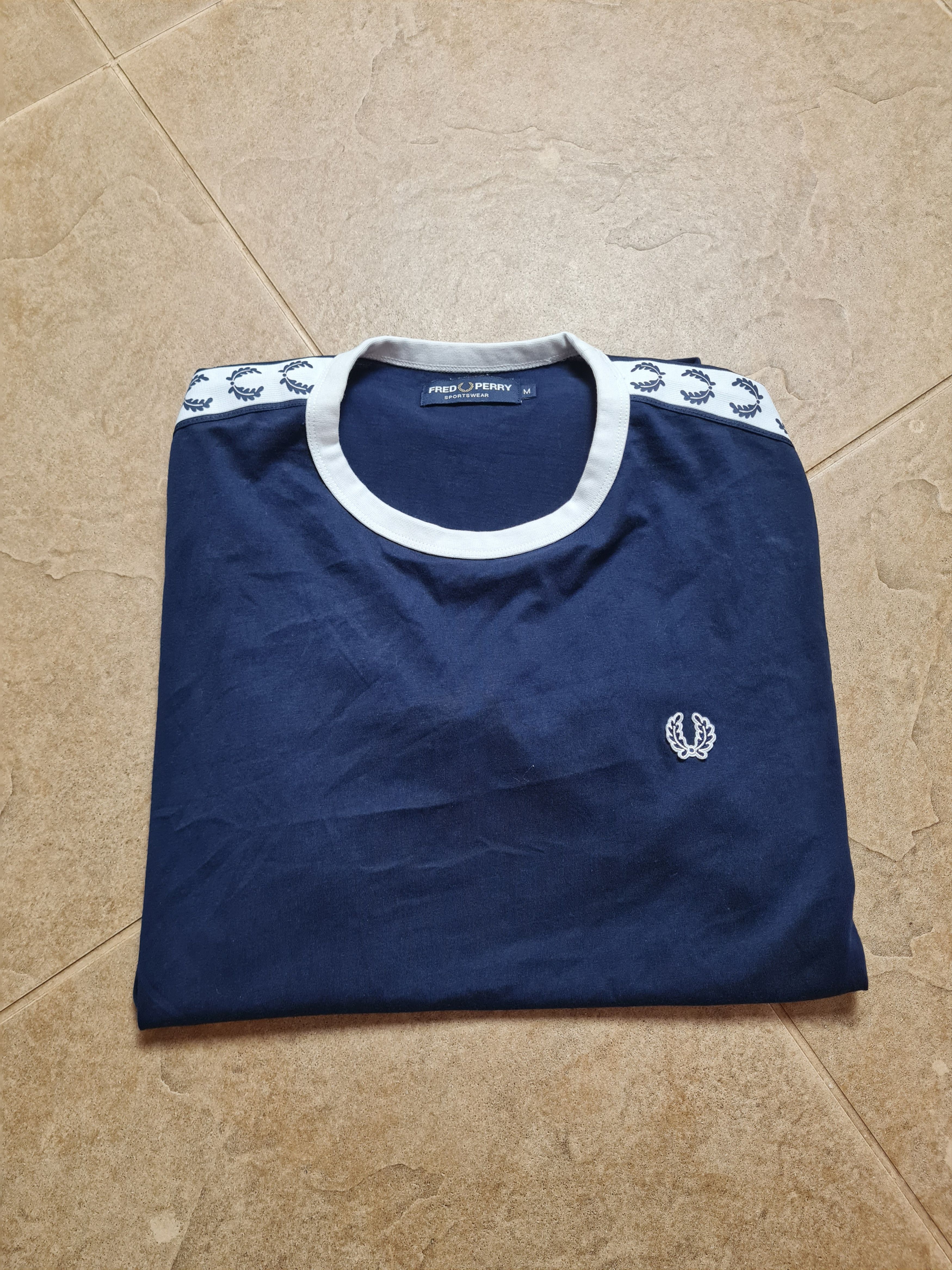 Fred Perry T-shirts Mens Fred Perry Ringer Blue White Size M Vintage Size US M / EU 48-50 / 2 - 12 Thumbnail