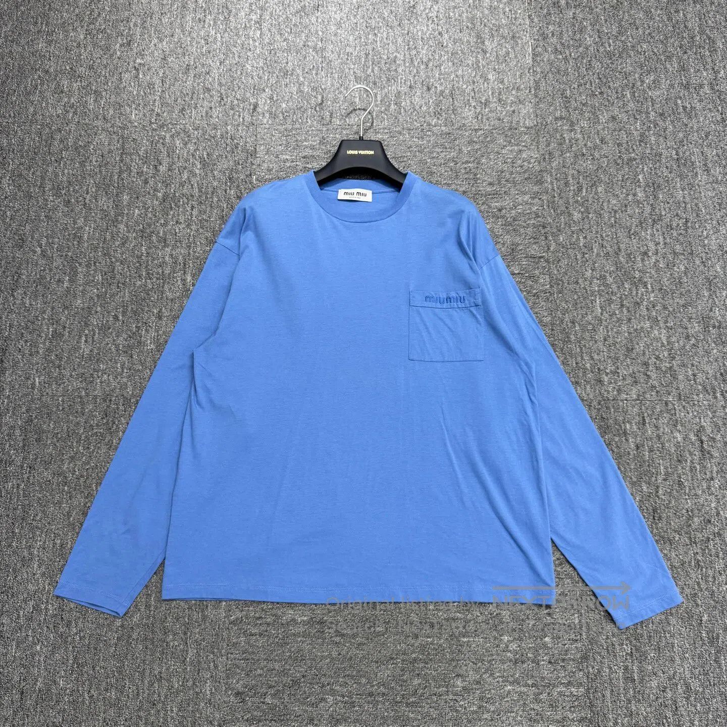 Miu Miu MIUMIU Embroidered letter pocket with long sleeves| Size US M / EU 48-50 / 2 - 1 Thumbnail