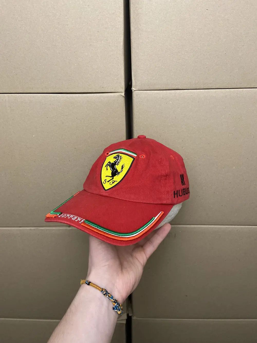Ferrari VINTAGE FERRARI RACING CAP DAD HUBLOT HAT Y2K FORMULA UNO F1 Size ONE SIZE - 1 Thumbnail