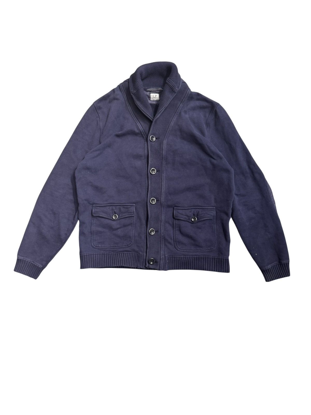 C.P. Company Vintage Early 1990 C.P. Company Cotton Cardigan Shawl Collar Size US L / EU 52-54 / 3 - 1 Thumbnail
