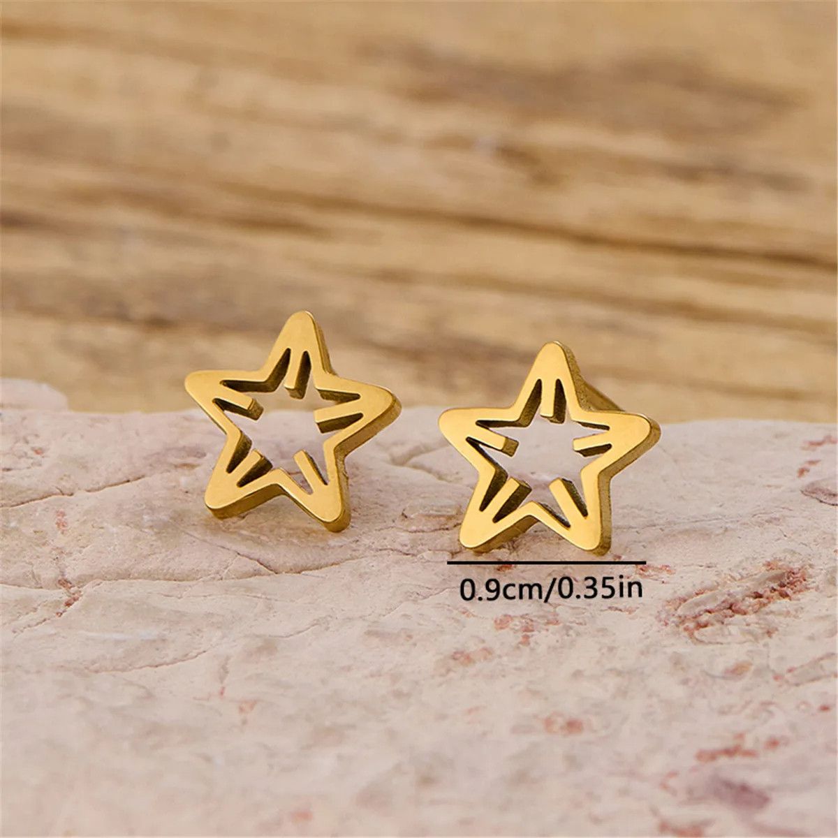 Jewelry Star Mini Stud Earrings Charm Earring Gift Size ONE SIZE - 3 Thumbnail