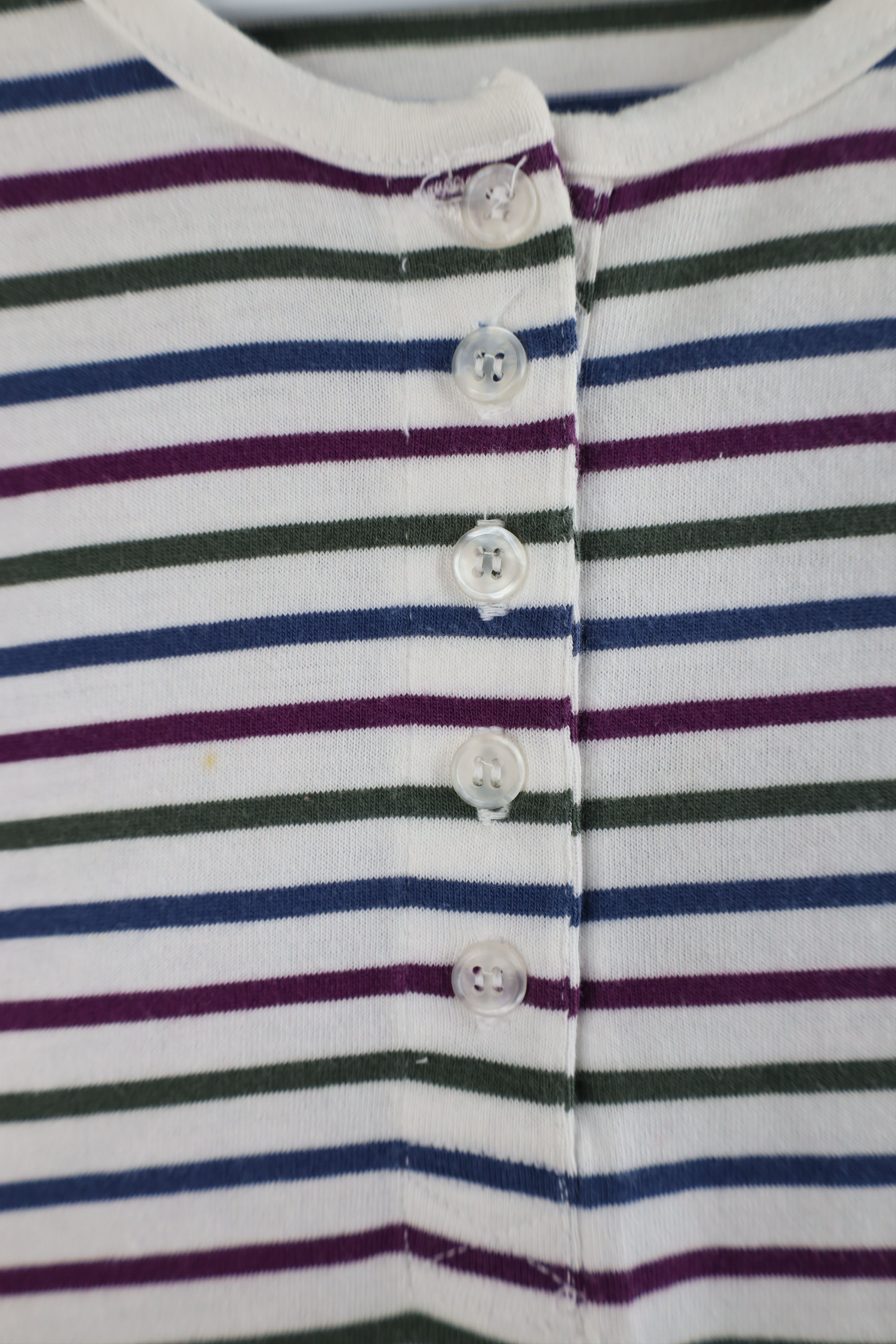 Vintage Vintage 90s Streetwear Knit Short Sleeve Henley T-Shirt Size L / US 10 / IT 46 - 5 Thumbnail