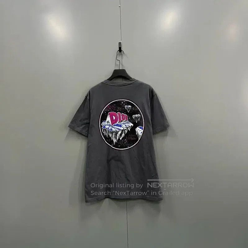 Dior Dior Men's Gray Cotton Short Sleeve T-Shirt . Size US L / EU 52-54 / 3 - 3 Thumbnail