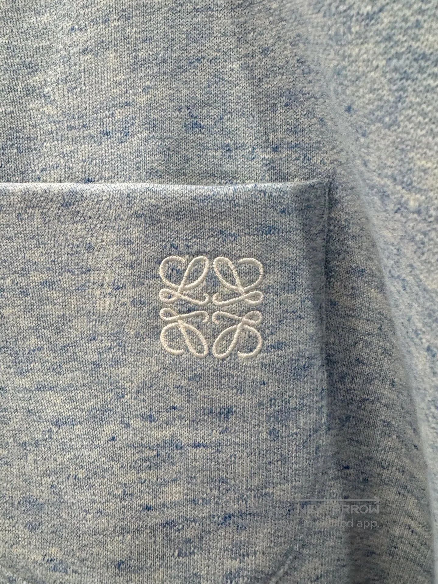 Loewe light blue embroidered logo long-sleeve sweatshirt. Size US L / EU 52-54 / 3 - 4 Thumbnail