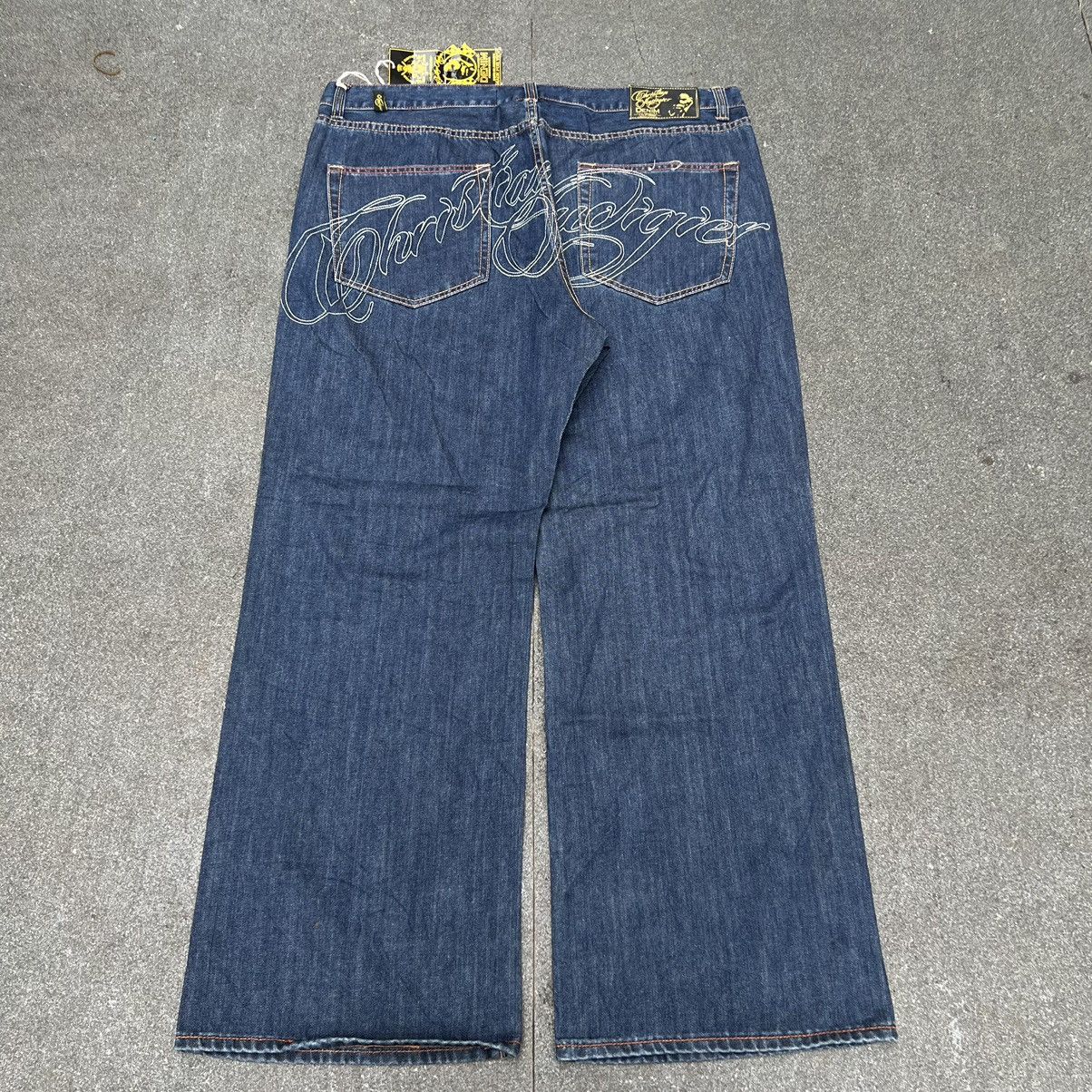 Rare Vintage Christian Audigier Blue Denim Jeans hotsell