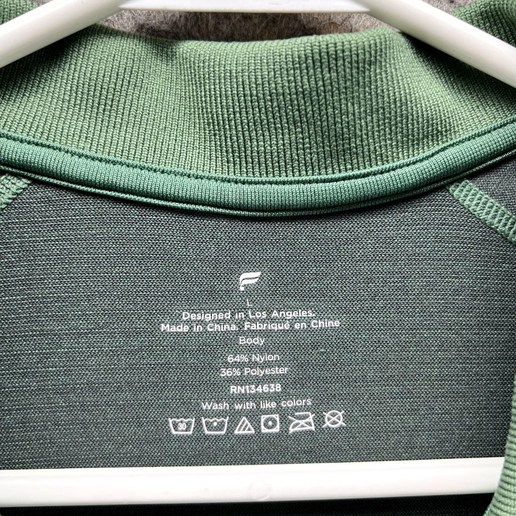 Fabletics Fabletics Polo Shirt Men L Green Nylon Polyester Casual Athletic Stretch Shirt Short Sleeve Collared Button Logo Vintage No Size US L / EU 52-54 / 3 - 5 Thumbnail