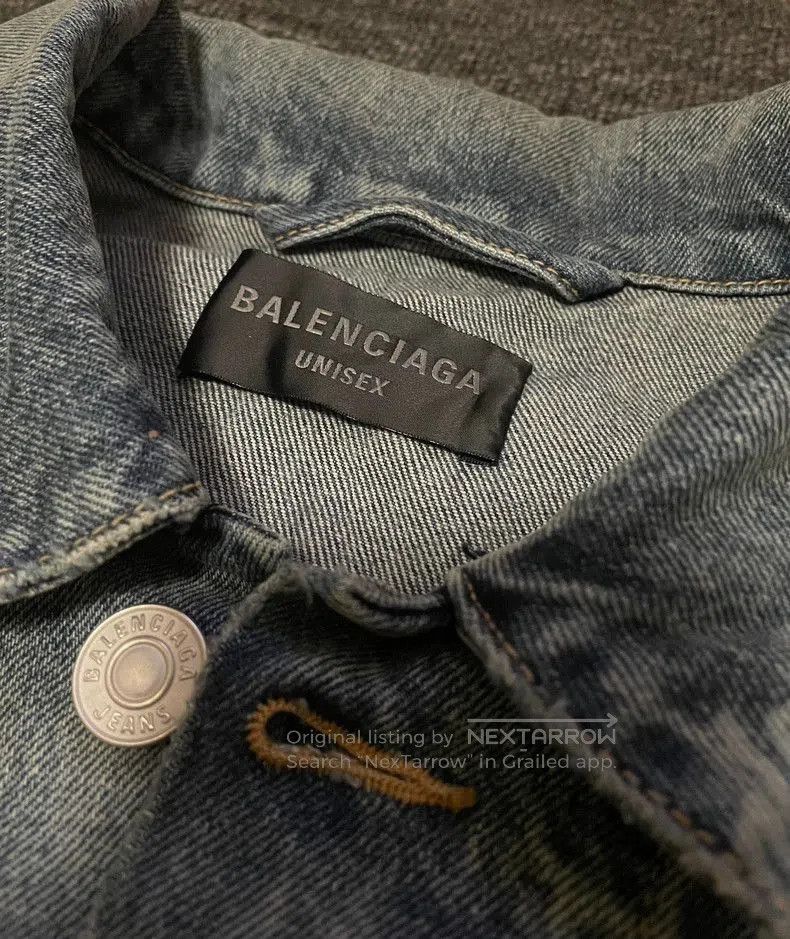 Balenciaga Balenciaga Oversized Logo Denim Jacket. Size US M / EU 48-50 / 2 - 3 Thumbnail