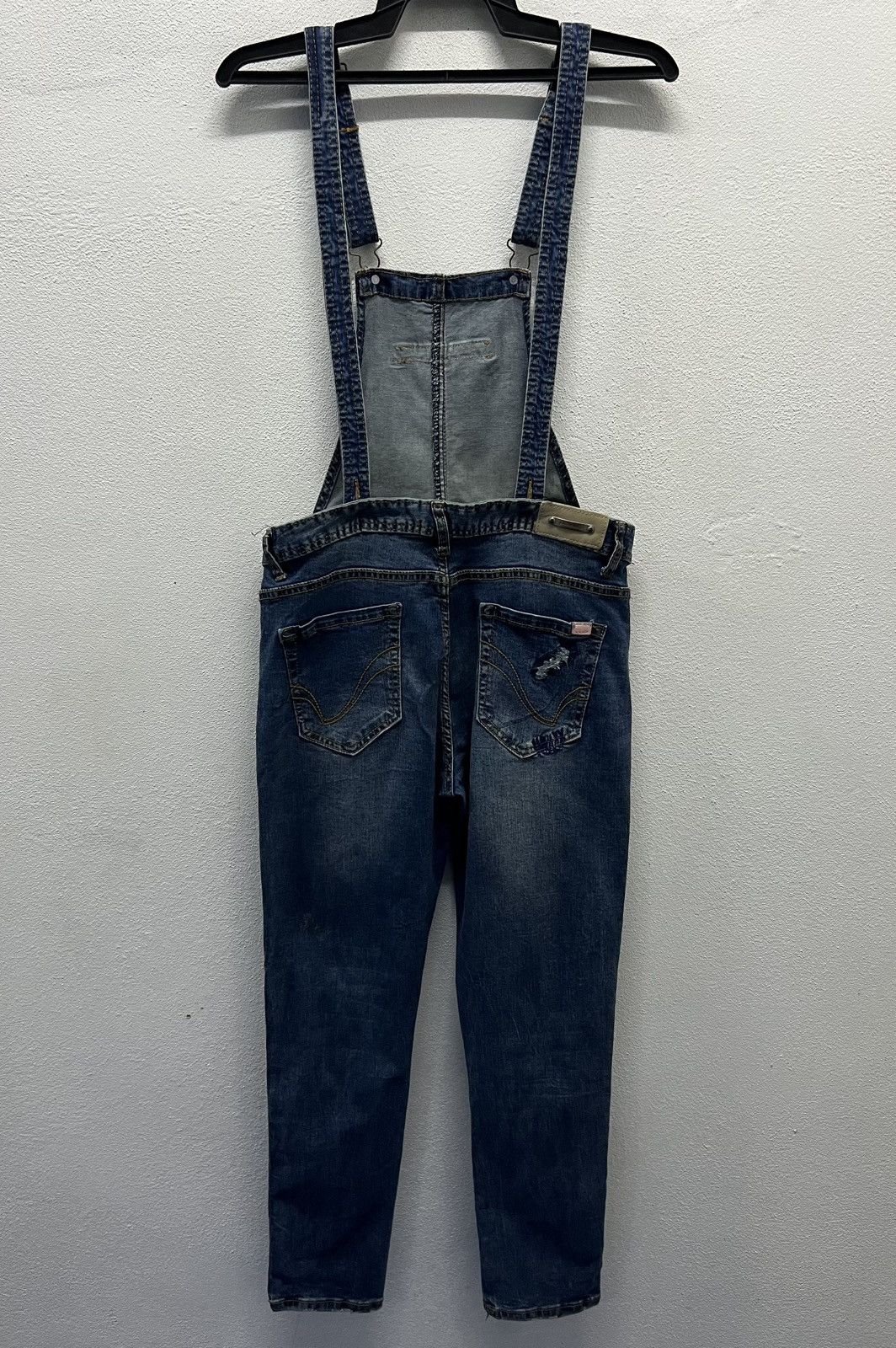 Japanese Brand × Vintage Stradivarius Distressed Denim Overalls Size EUR 38 / USA 6 / Size US 32 / EU 48 - 2 Thumbnail