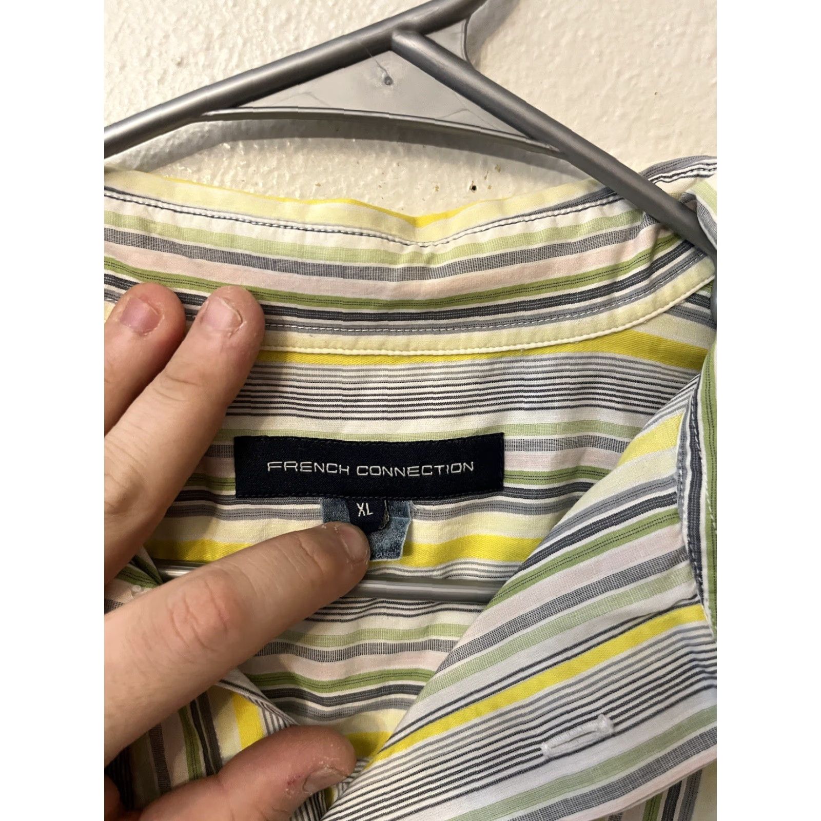 French Connection French Connection Button-Up Long Sleeve Striped Shirt XL Multicolor Men’s Regular Size XL Colorful "Colorful" 90s? (No; avoid adding decades) Size US XL / EU 56 / 4 - 2 Thumbnail