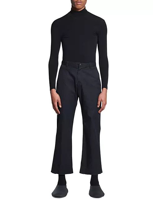 Balenciaga o1in1g1024 Cropped Pants in Black Size US 36 / EU 52 - 2 Thumbnail