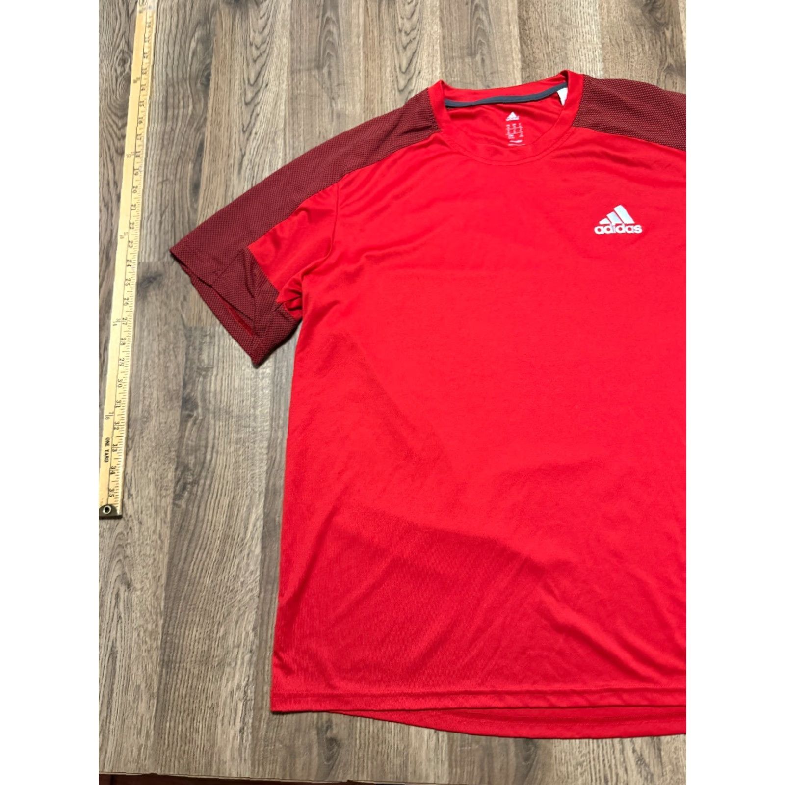 Adidas Adidas Shirt Men's XL Black Red Crewneck Logo Print Athletic Wear T-Shirt Size US XL / EU 56 / 4 - 3 Thumbnail
