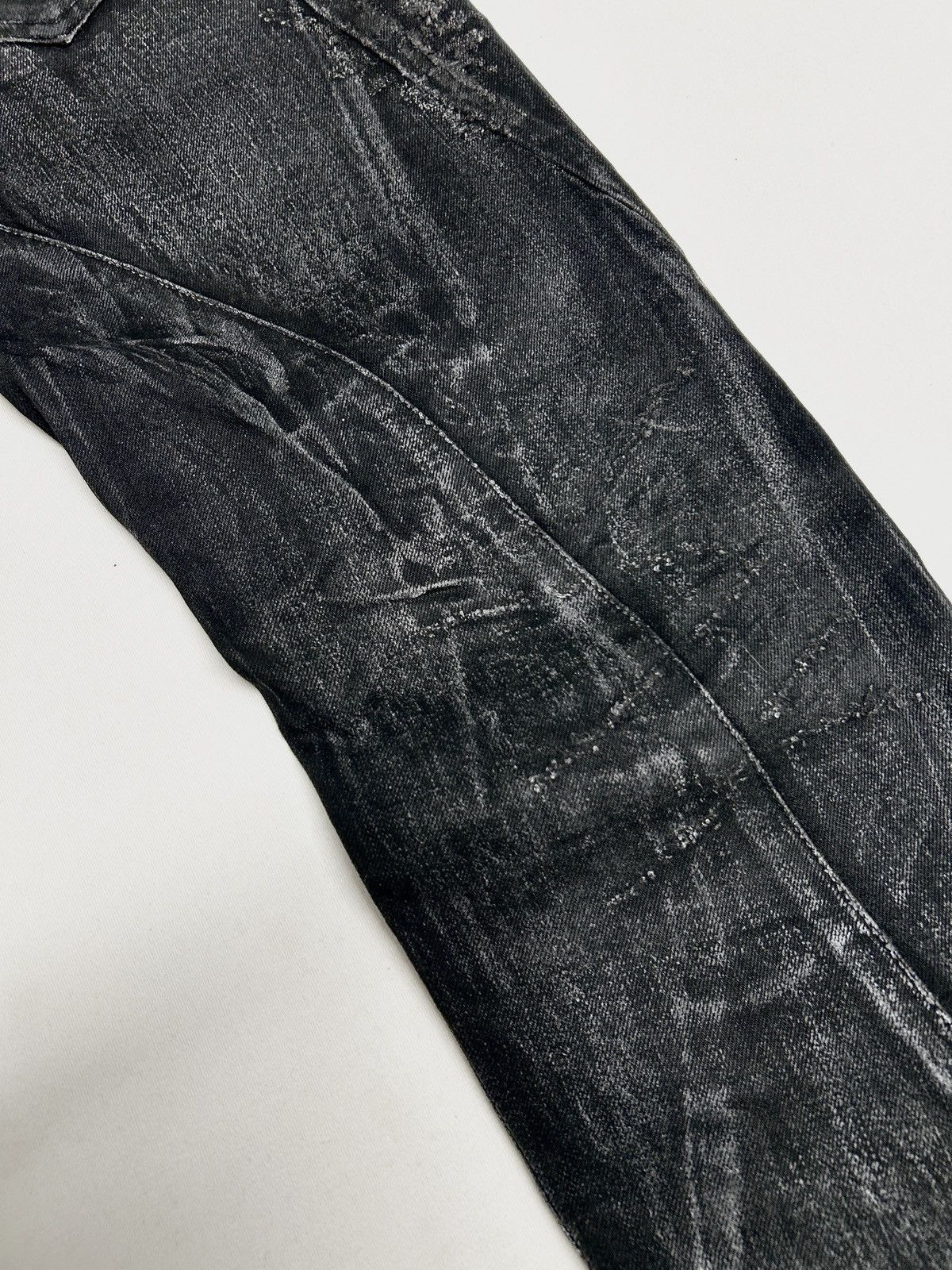Balmain SS2014 Banana Cut Waxed Denim Size US 32 / EU 48 - 9 Thumbnail