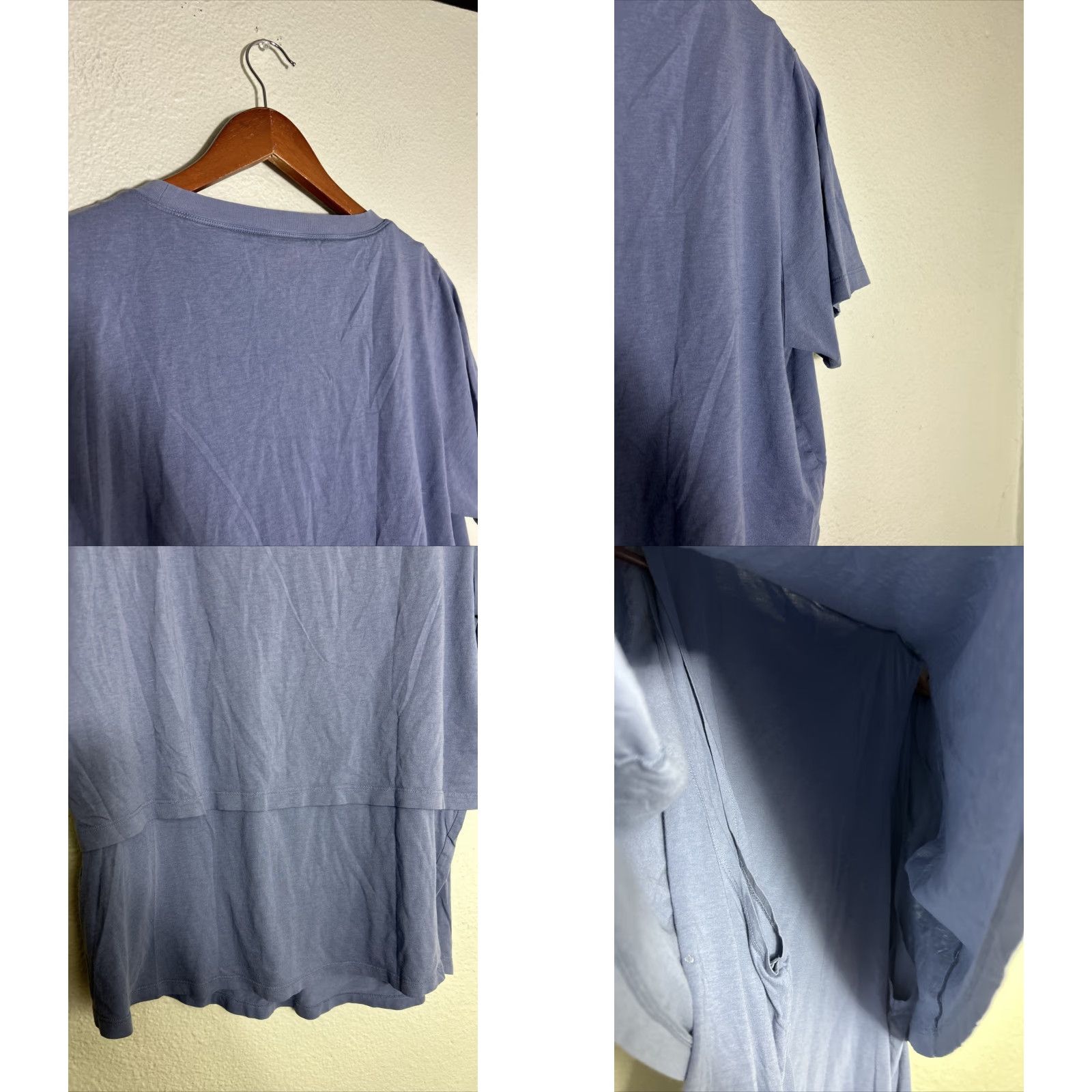 Vintage BAE Maternity Short Sleeve T Shirt Layered Blue Womens Medium Nursing Size M / US 6-8 / IT 42-44 - 9 Thumbnail