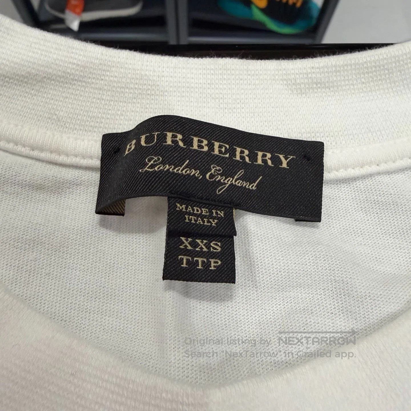 Burberry Burberry Blue White Short Sleeve T-shirt. Size XXS / US 00 / IT 34 - 6 Thumbnail