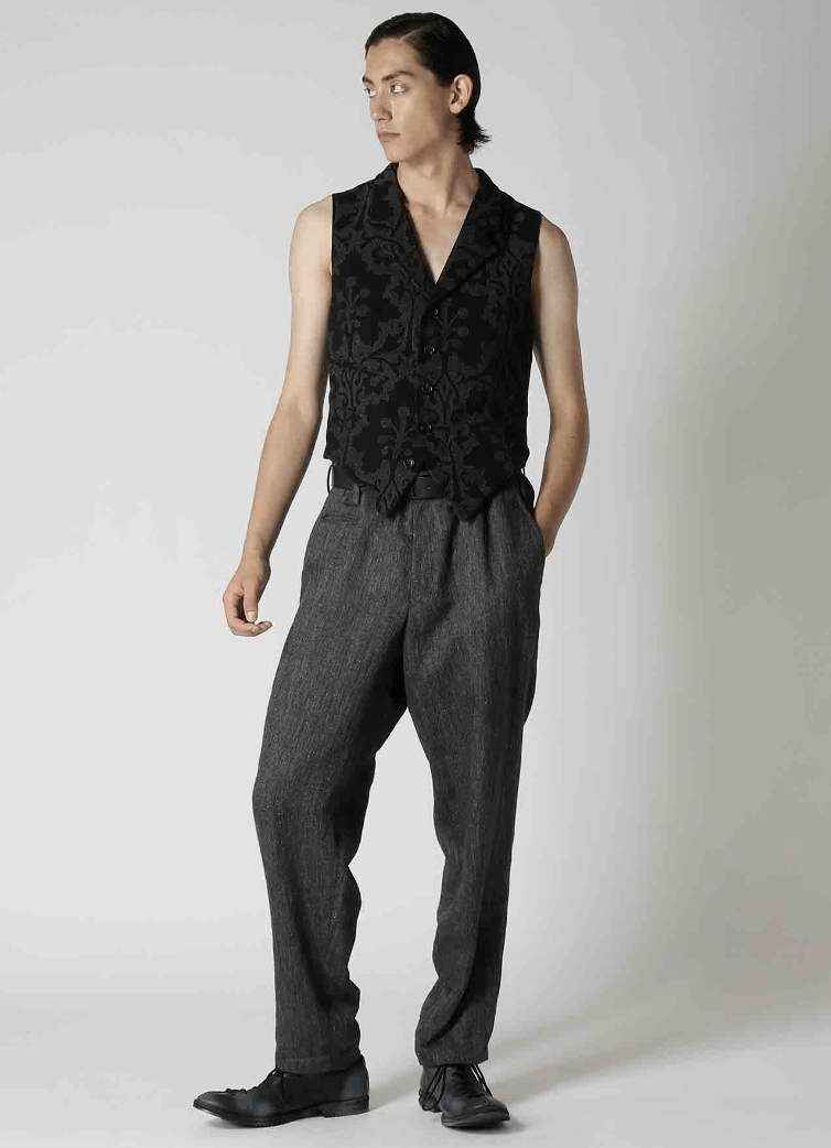 Yohji Yamamoto Yohji Yamamoto Pour Homme INDIAN LEFT DECORATIVE CLOTH VEST Size US M / EU 48-50 / 2 - 9 Thumbnail