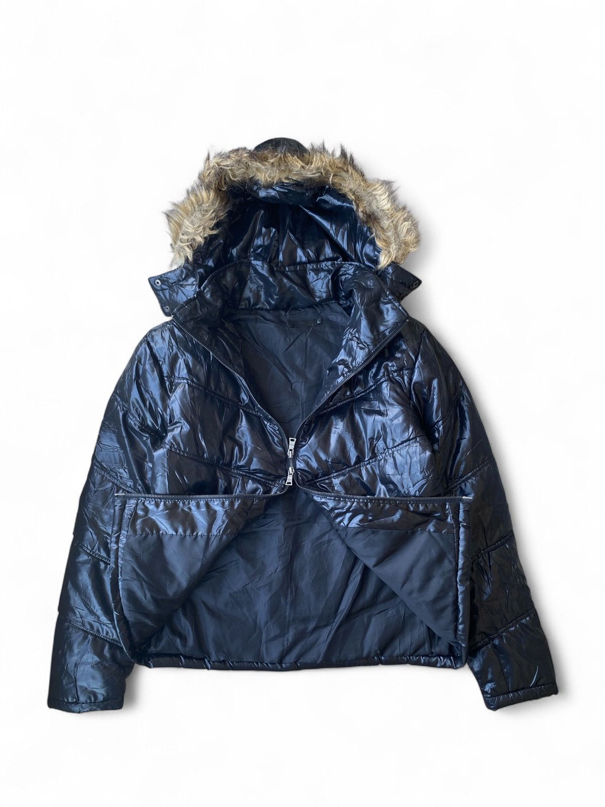 If Six Was Nine Black Baccara Fur Jacket Down Puffer IfSixWasNine LGB Style Size US L / EU 52-54 / 3 - 2 Thumbnail