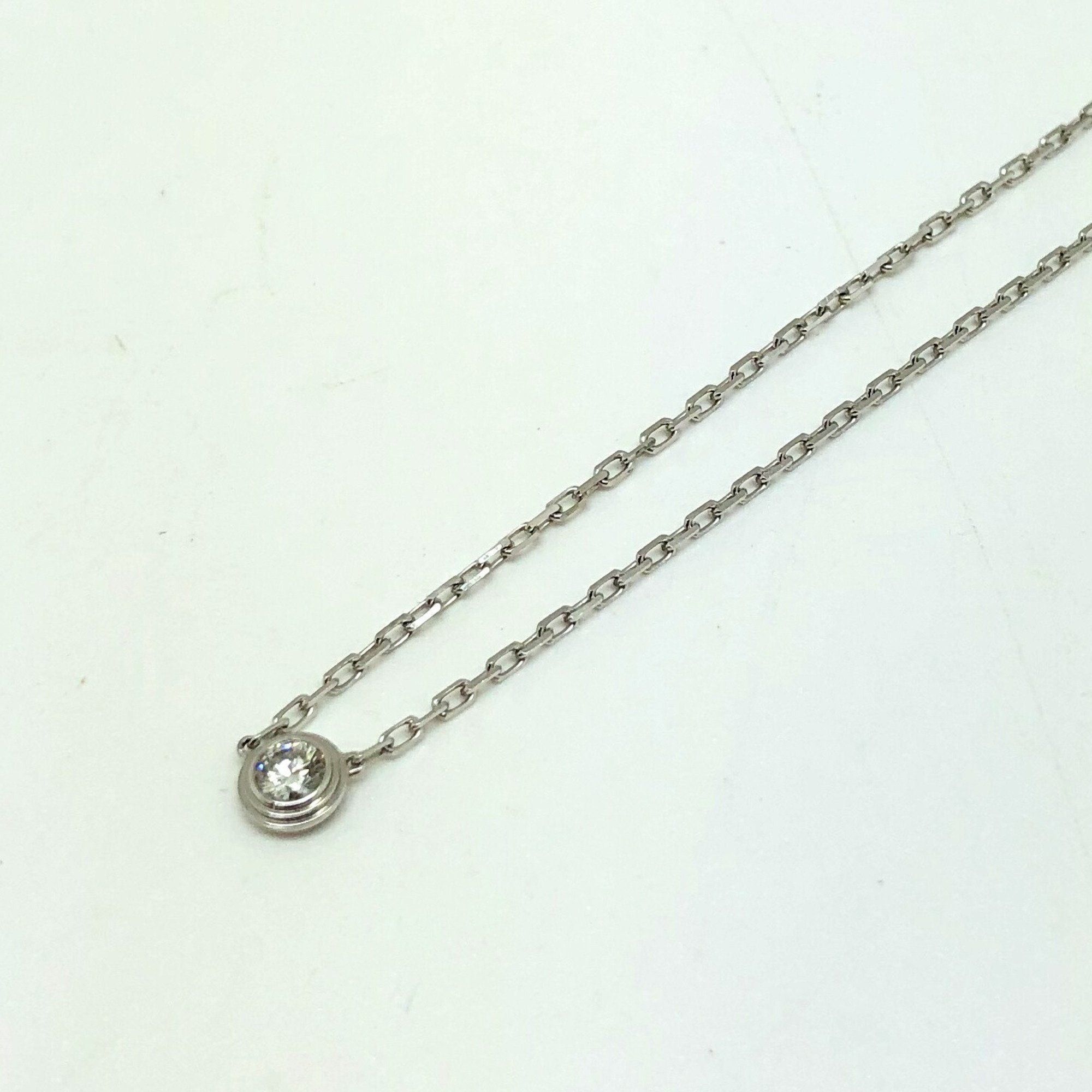 image of Cartier Damour Necklace Small 1P Diamond K18Wg B7215900 750 Women's Itt1L9M7Zwgz in Silver