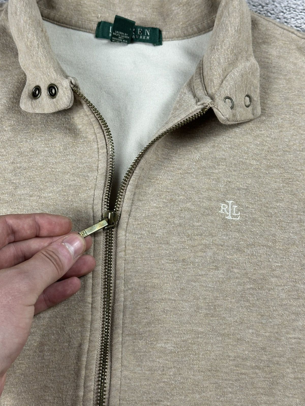 Lauren Ralph Lauren Vintage Lauren Ralph Lauren Full Zip Hoodie Old Money Style Size L / US 10 / IT 46 - 5 Thumbnail
