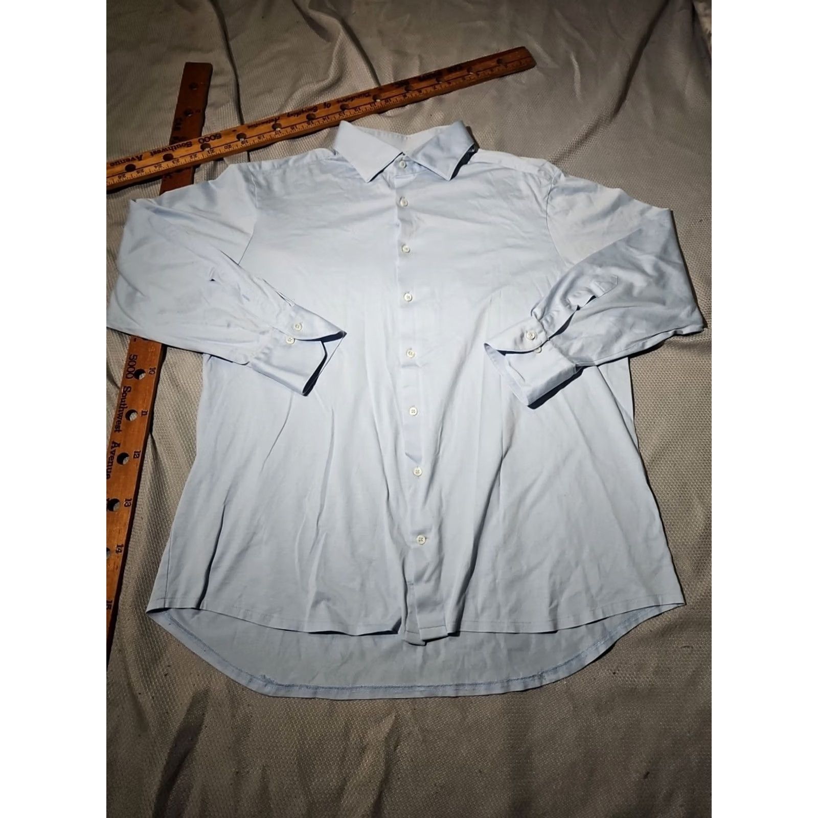 Vintage Stenstroms Shirt Mens Large Blue Fitted Body Cotton Button Down Preppy Casual Size US L / EU 52-54 / 3 - 2 Thumbnail