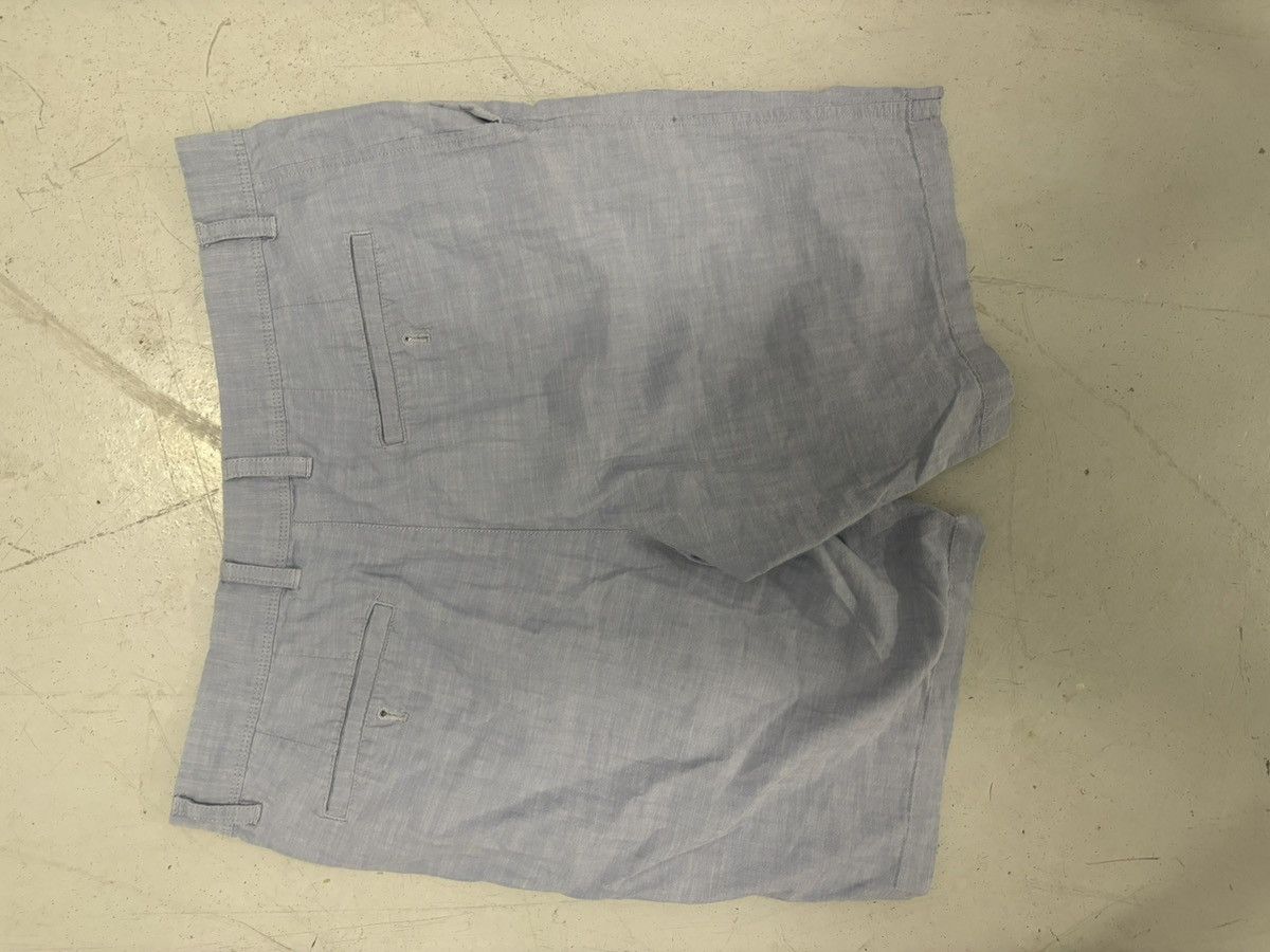 Van Heusen Van Heusen Men's Chino Shorts Light Blue Linen Flat Front Size US 36 / EU 52 - 7 Thumbnail