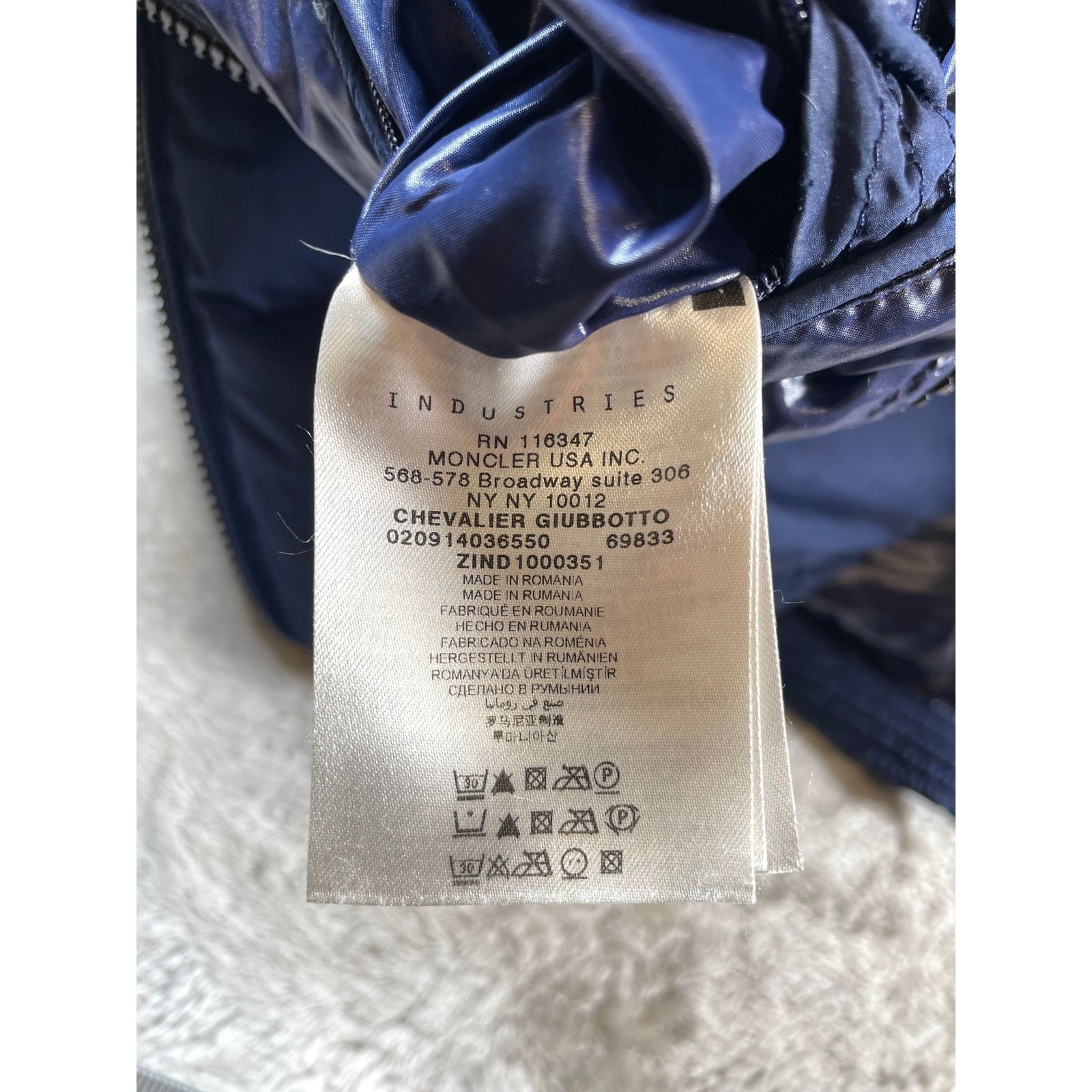 Moncler Moncler Chevalier Blue Puffer Jacket Size US XL / EU 56 / 4 - 5 Thumbnail