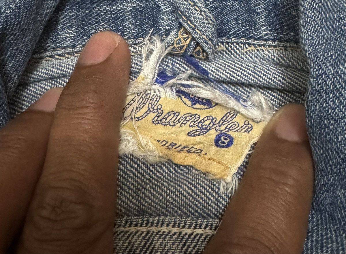 Vintage TRUE VINTAGE WRANGLER BLUE BELL JACKET 50s USA KIDS Size US XXS / EU 40 - 4 Thumbnail