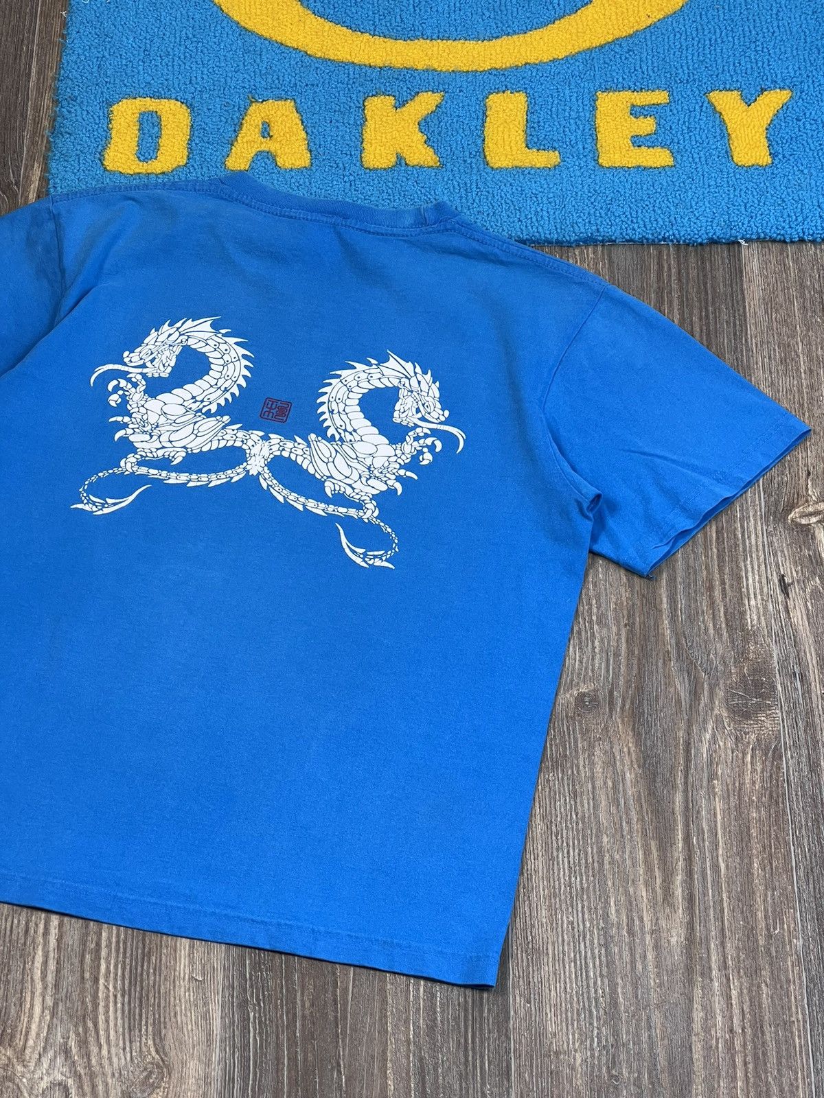 Stussy × Vintage Vintage Stussy Dragon Logo blue shirt Size US S / EU 44-46 / 1 - 7 Thumbnail
