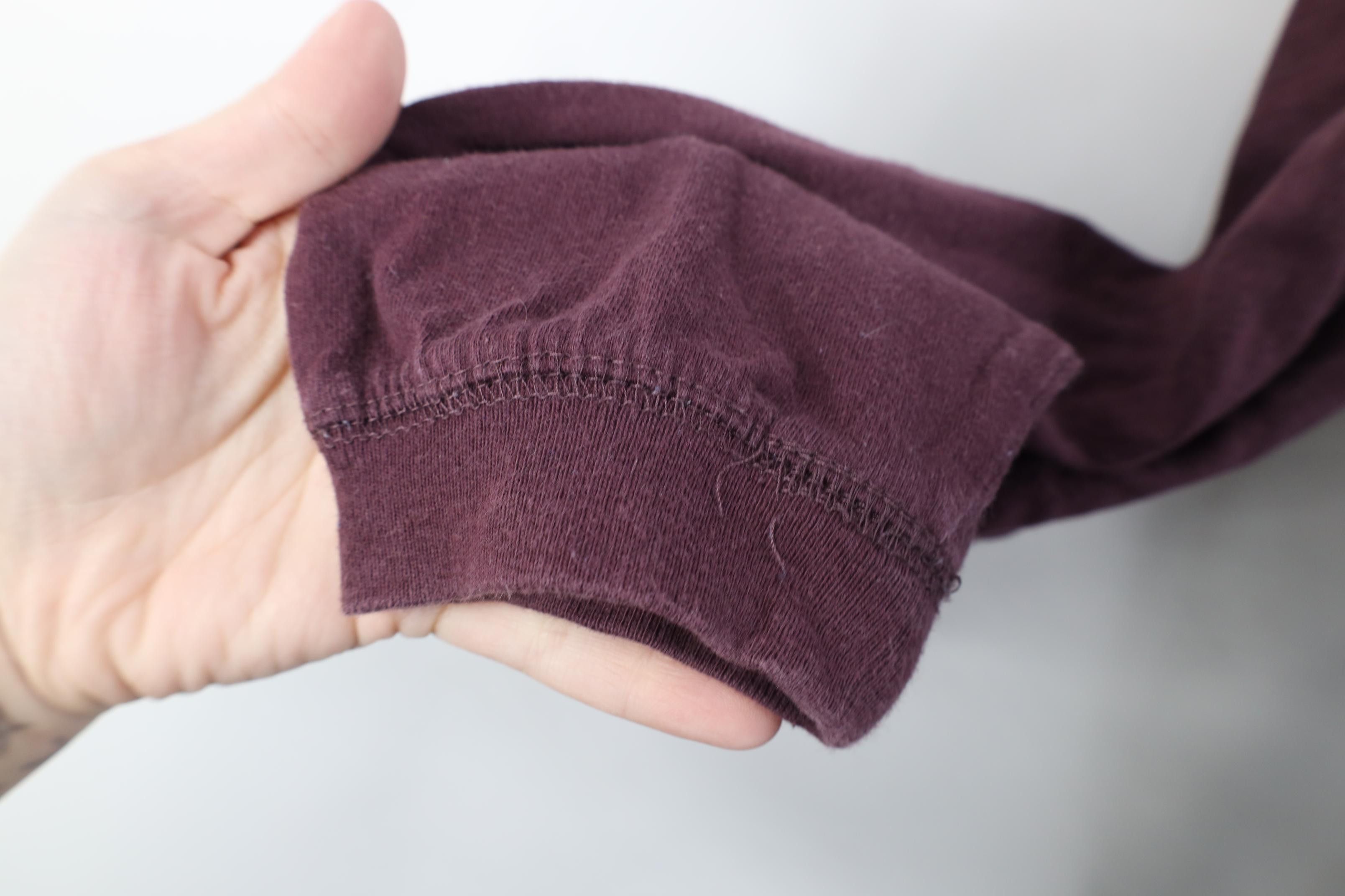 Vintage Vintage 90s Streetwear Long Sleeve Henley T-Shirt Purple Size US L / EU 52-54 / 3 - 8 Thumbnail