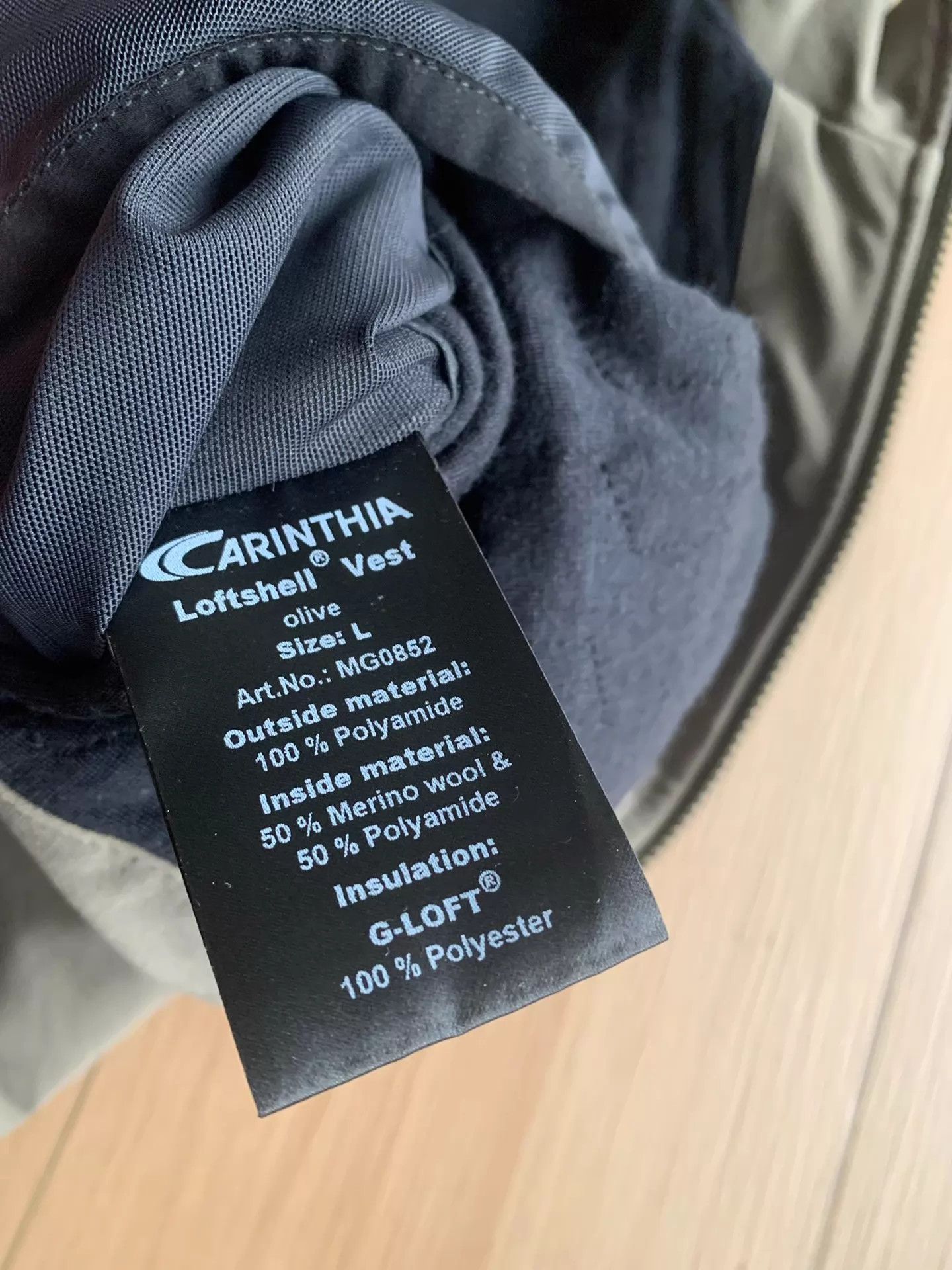 Other CARINTHIA Loftshell Climate Vest Olive L Size US L / EU 52-54 / 3 - 8 Thumbnail